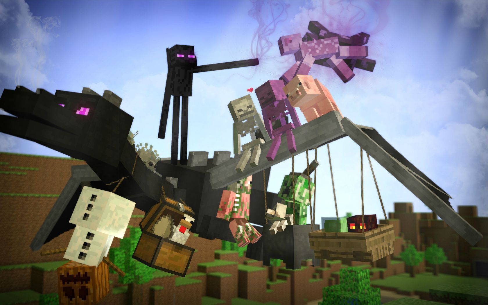 minecraft mobs Wallpapers