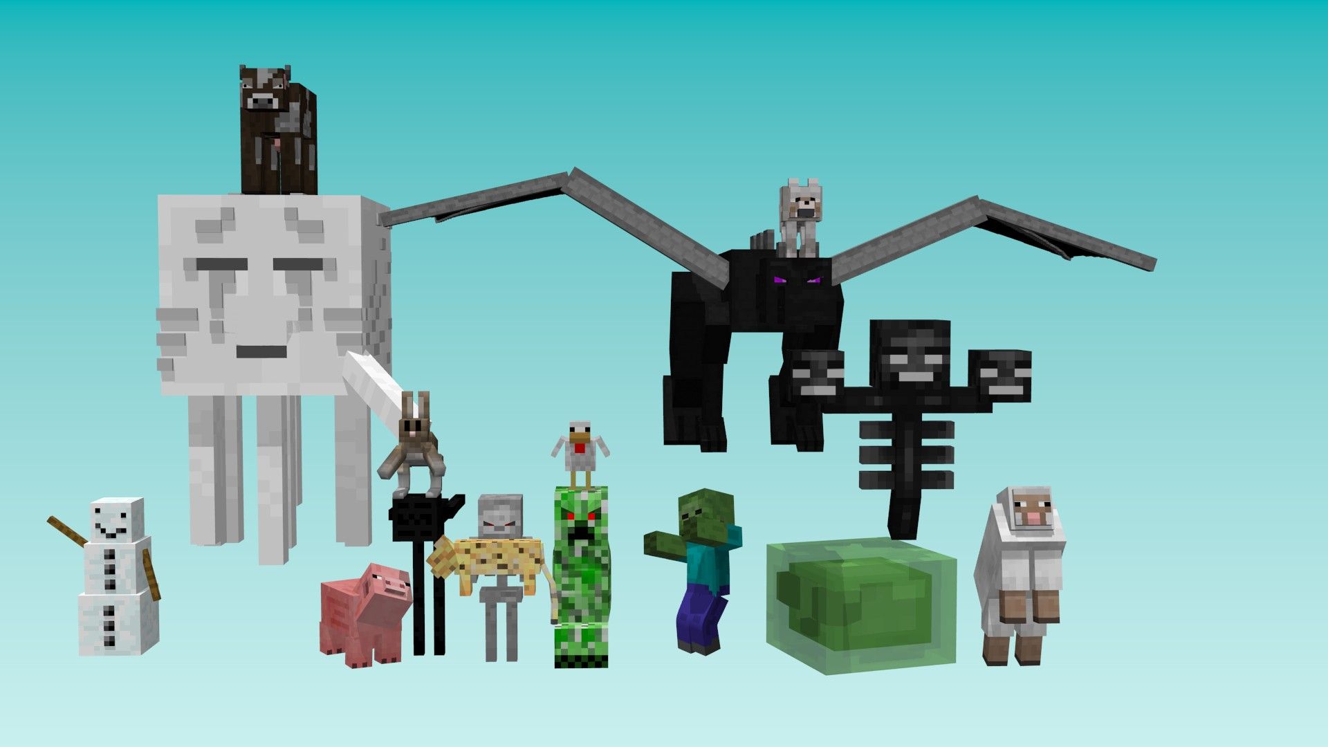 minecraft mobs Wallpapers