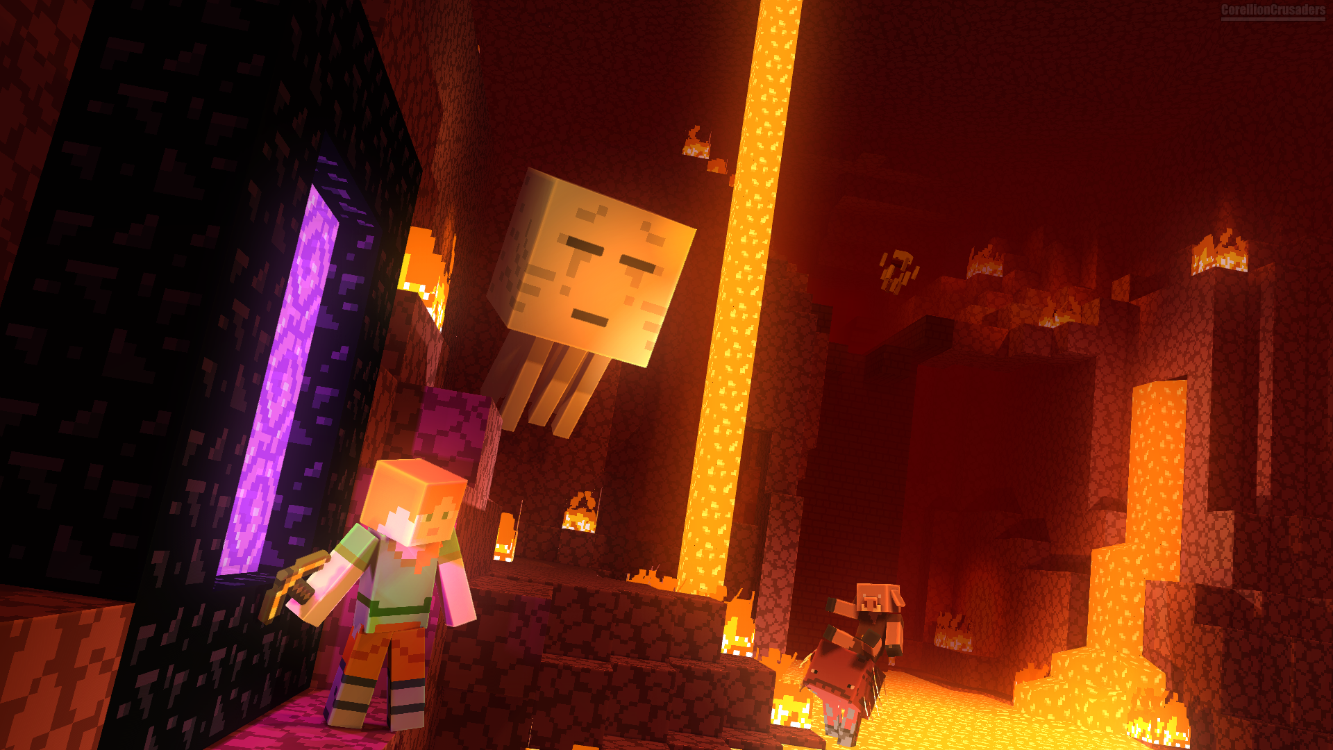 minecraft nether Wallpapers