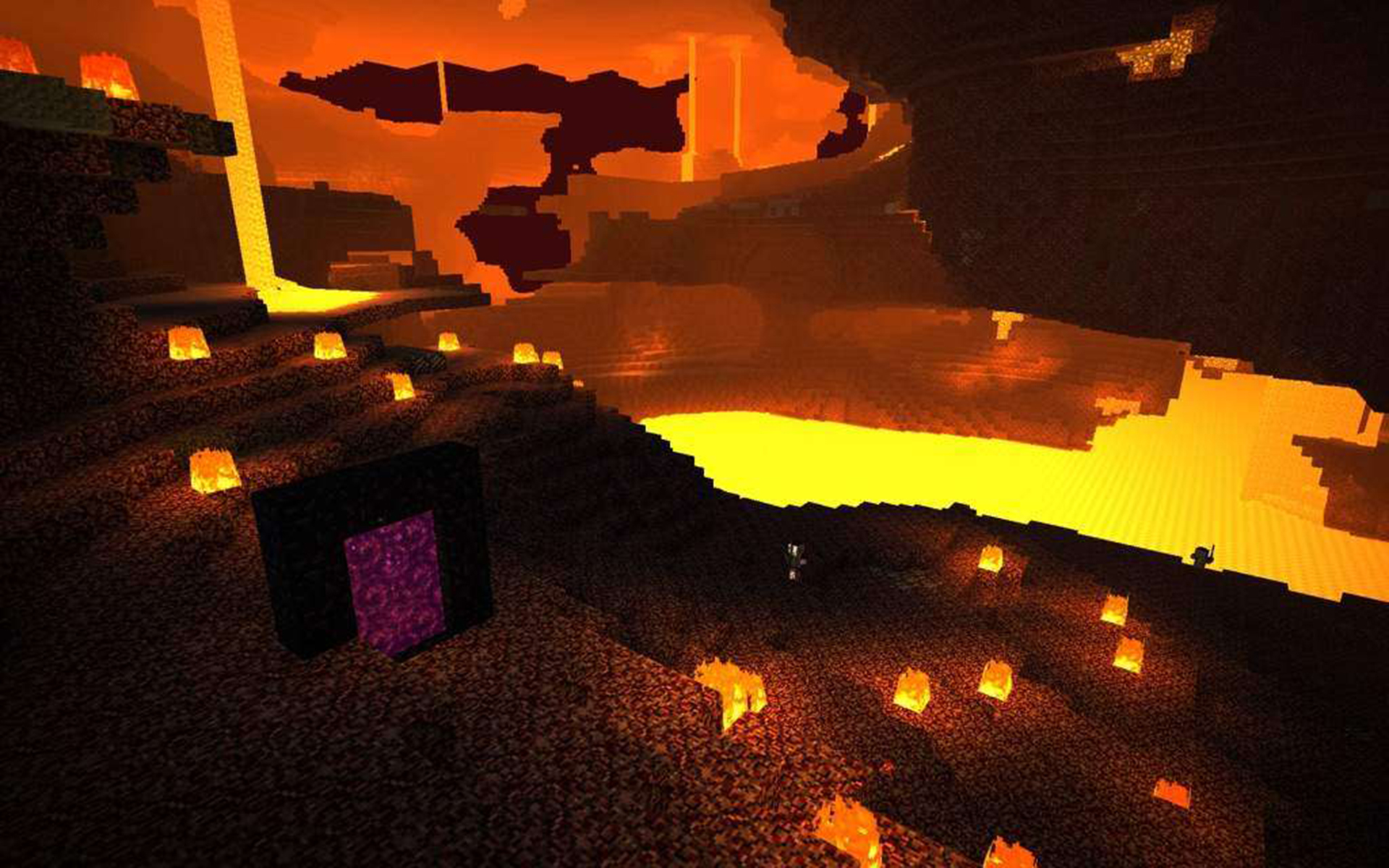 minecraft nether Wallpapers