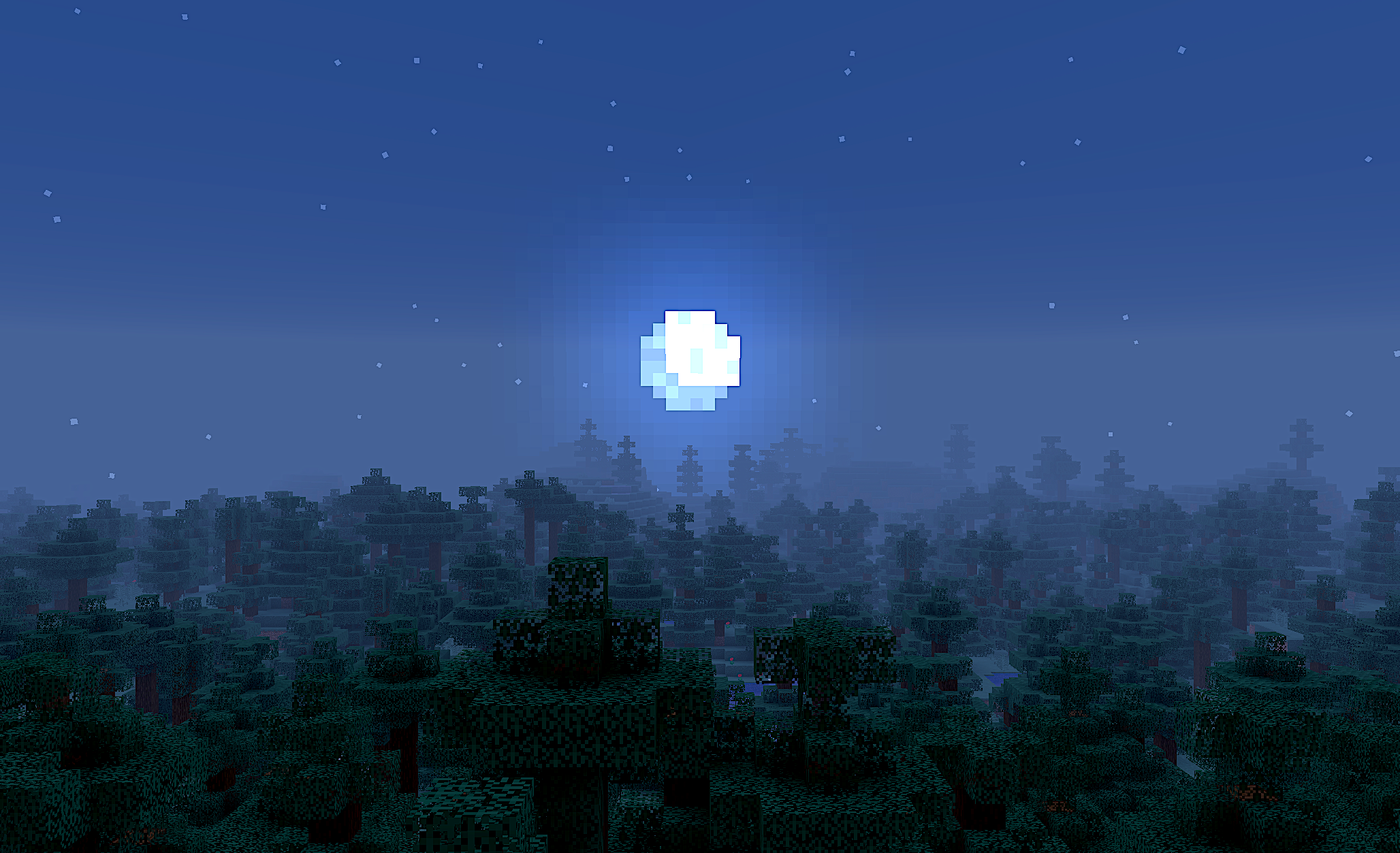 minecraft night Wallpapers