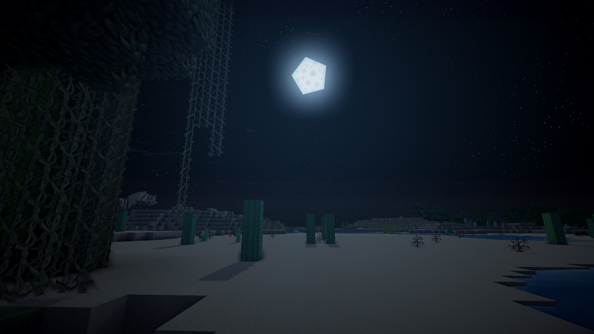 minecraft night Wallpapers