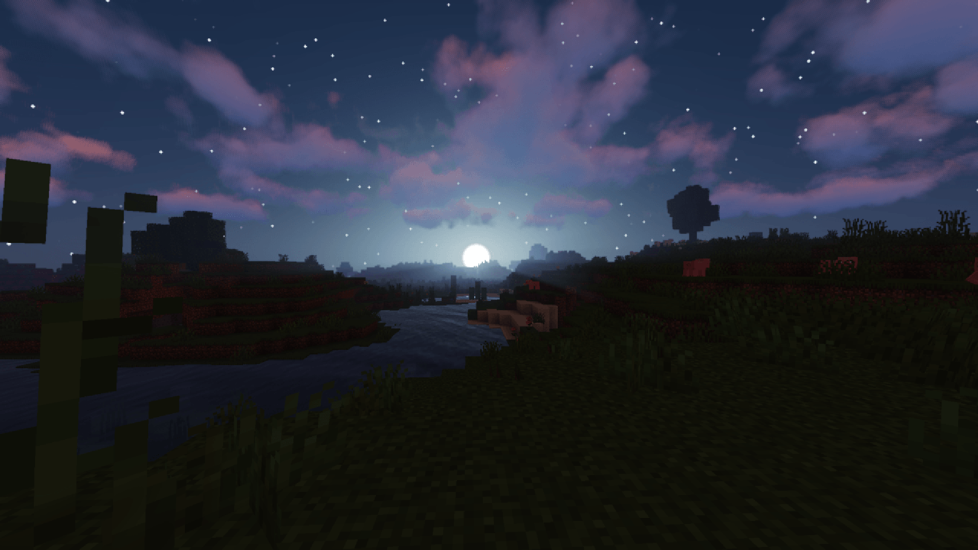 minecraft night Wallpapers