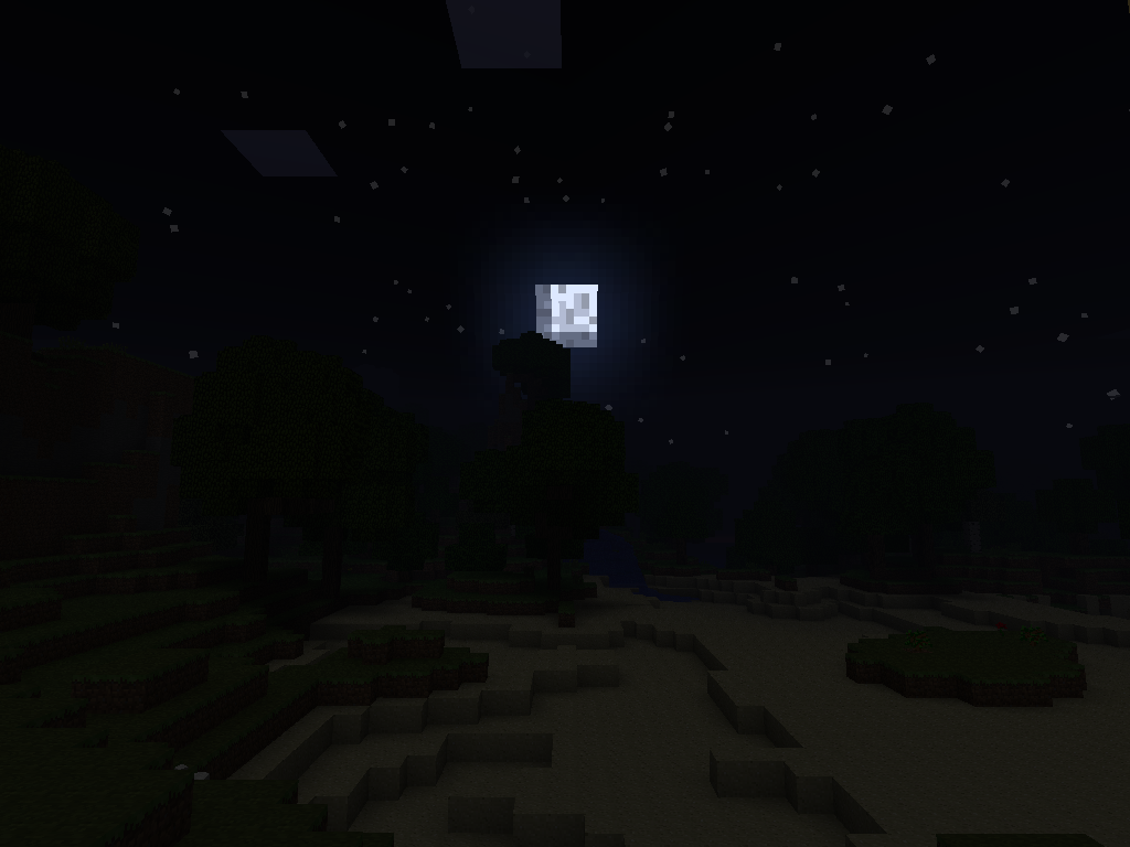 minecraft night Wallpapers