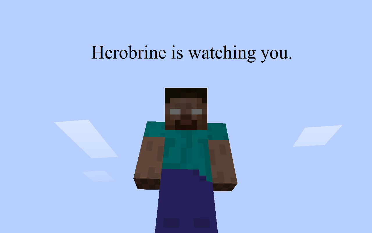 minecraft scary herobrineWallpapers