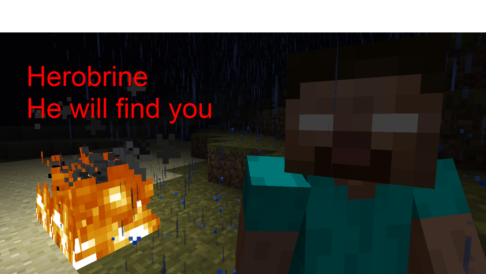 minecraft scary herobrineWallpapers