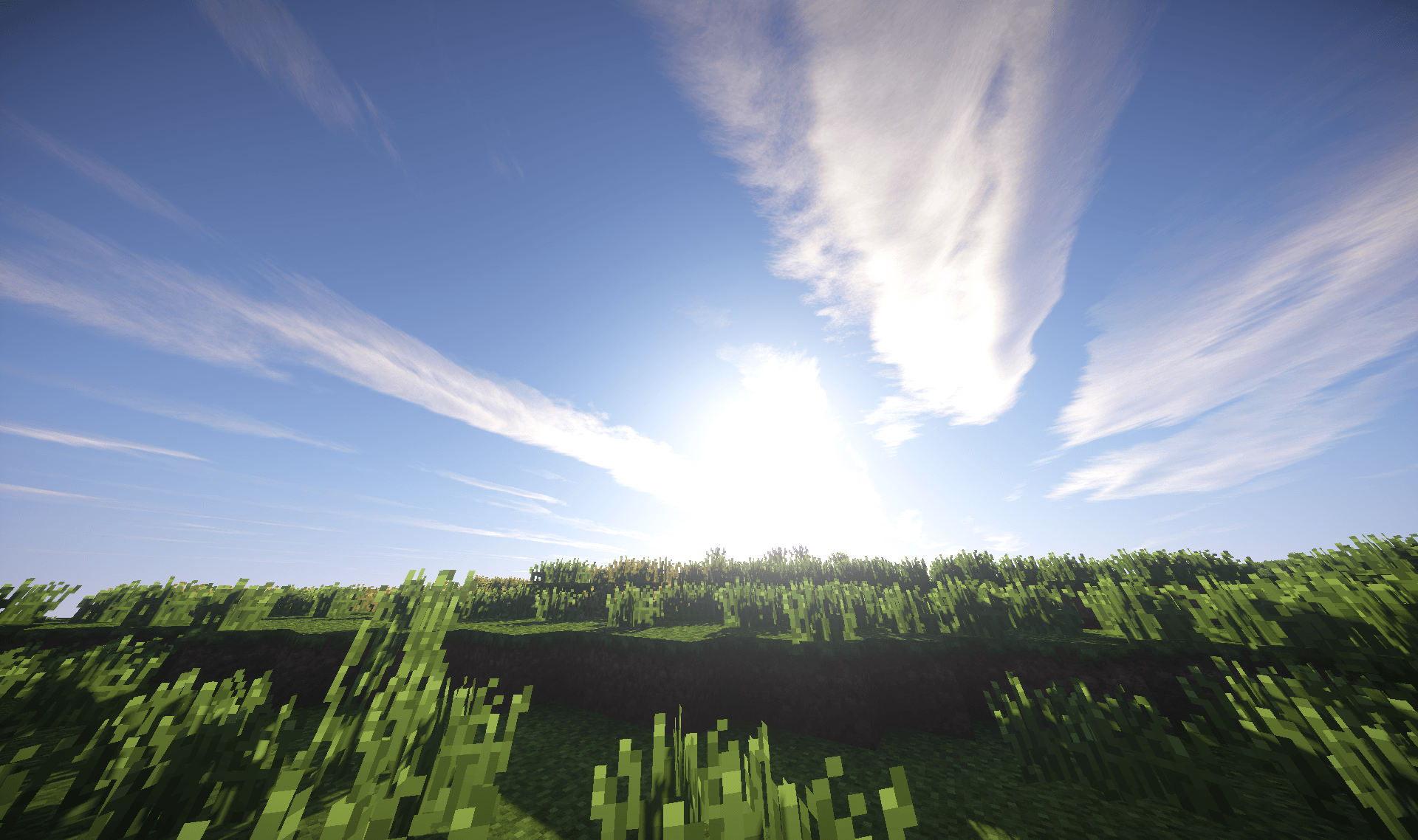 minecraft shaders Wallpapers