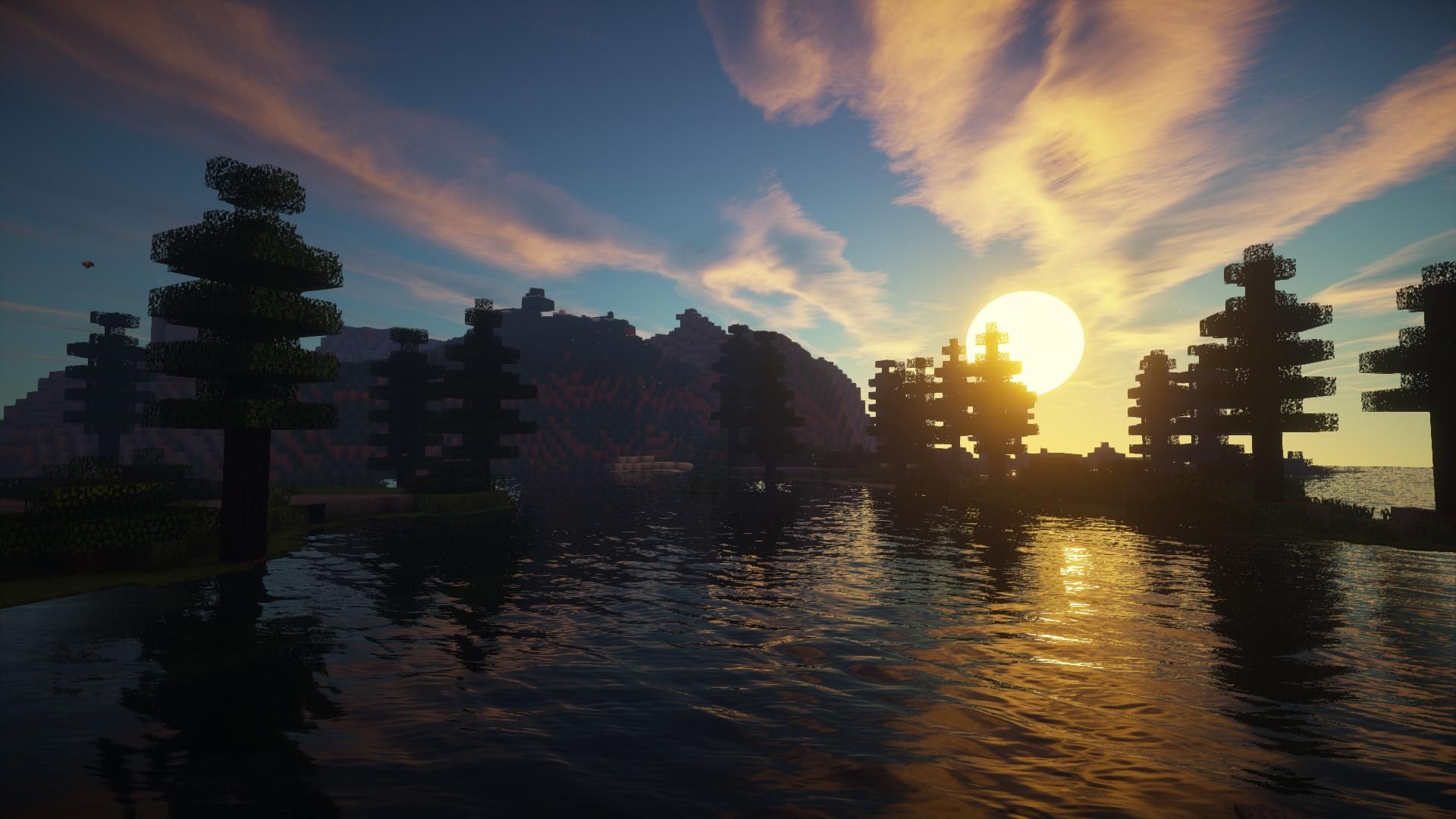 minecraft shaders Wallpapers