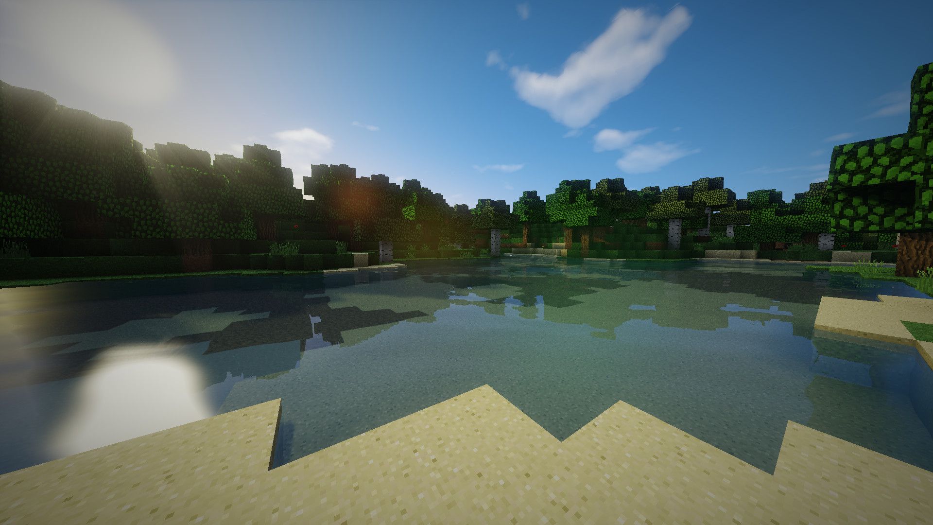 minecraft shaders Wallpapers