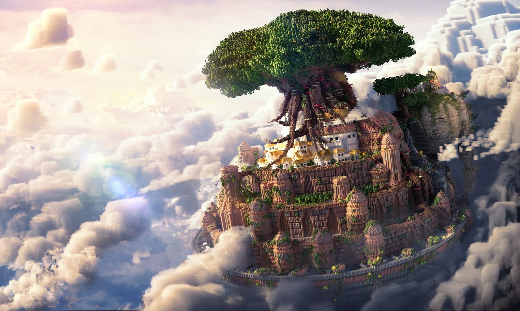 minecraft world backgrounds Wallpapers