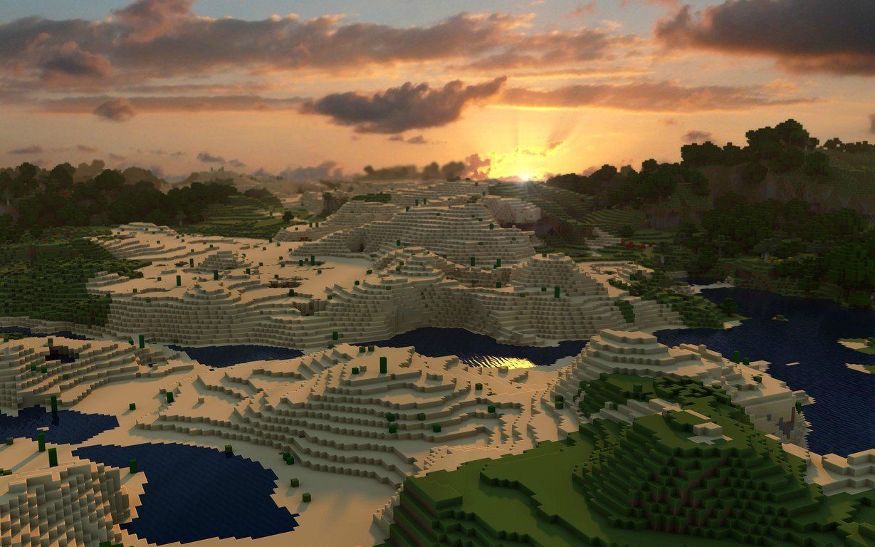 minecraft world backgrounds Wallpapers