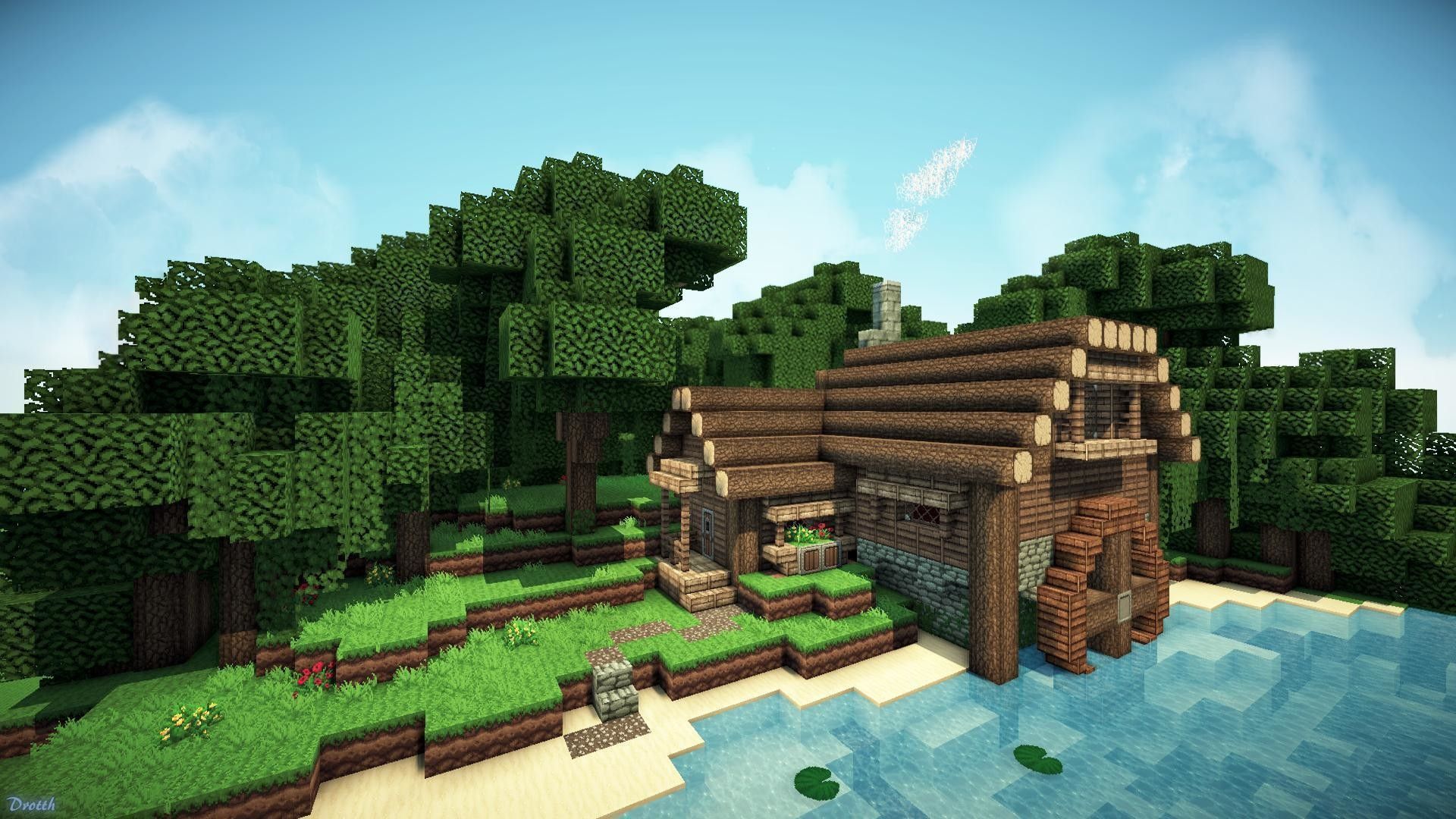 minecraft world backgrounds Wallpapers