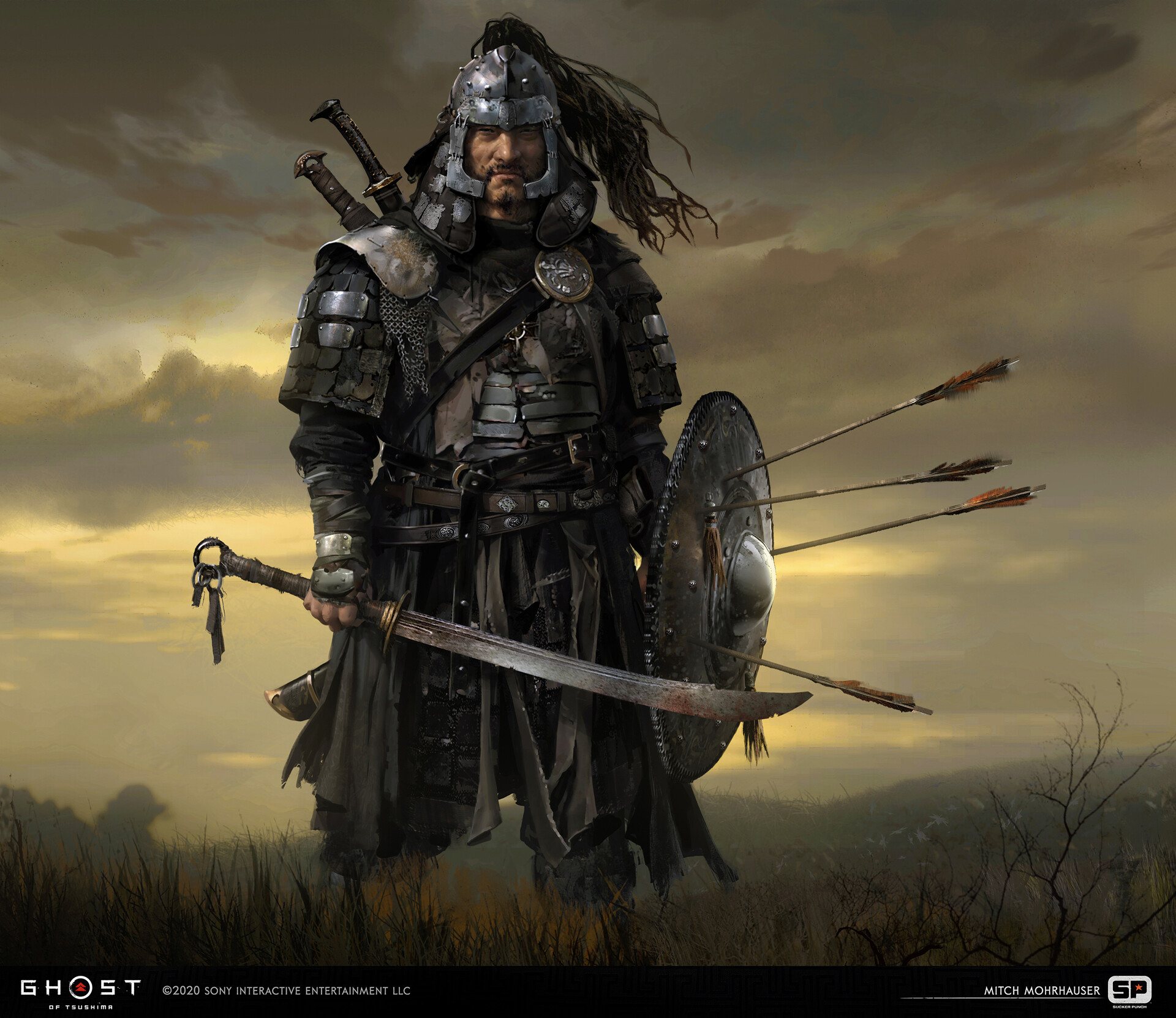 Mongol Shielded Ghost of Tsushima Wallpapers