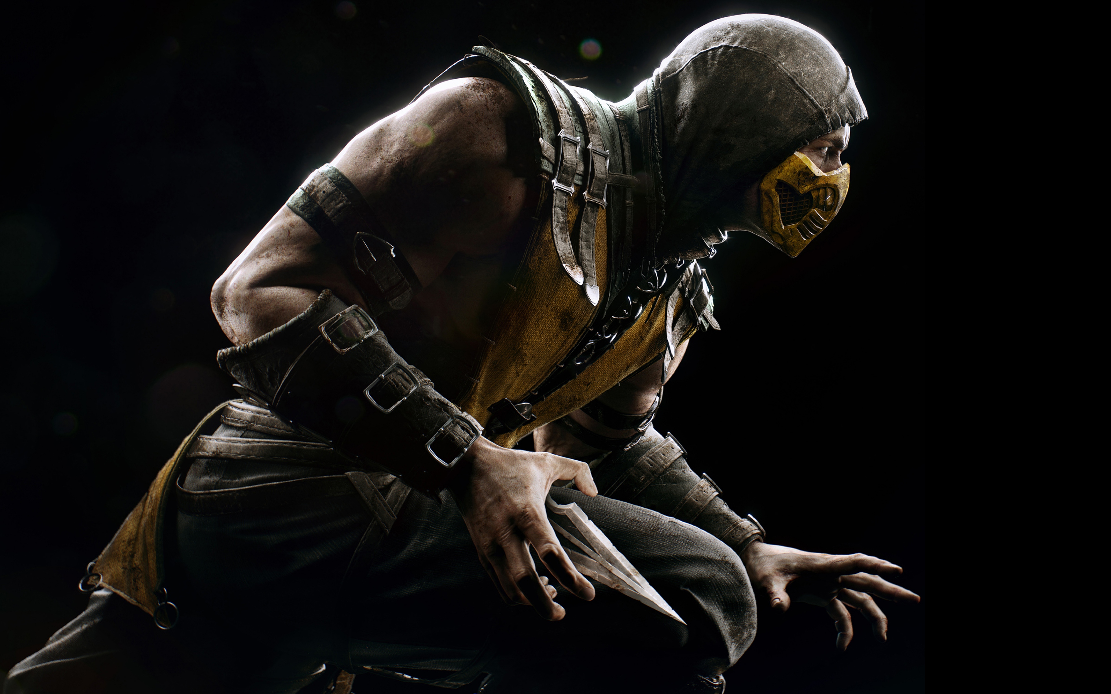 mortal kombat scorpion 4k desktopWallpapers