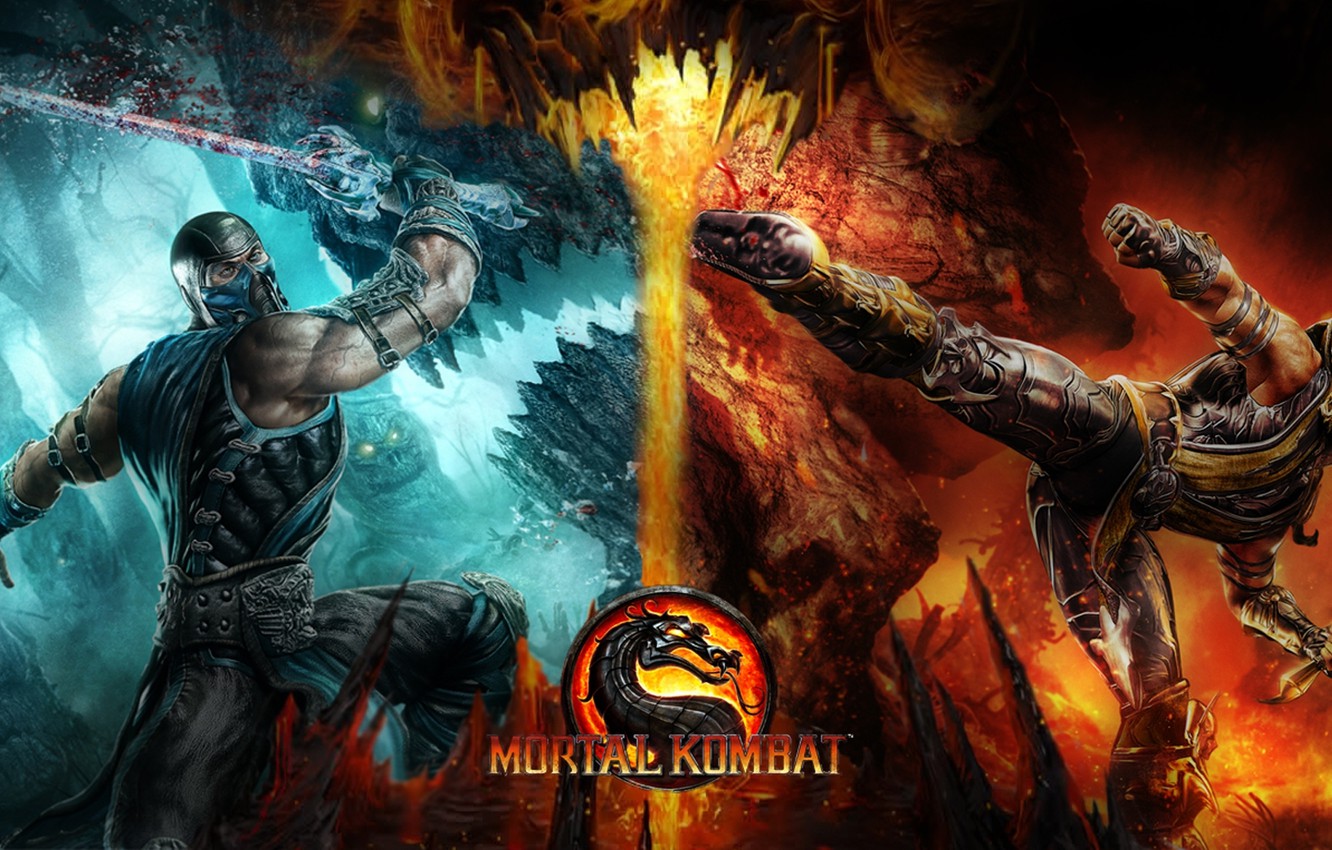 mortal kombat scorpion vs sub zero  Wallpapers