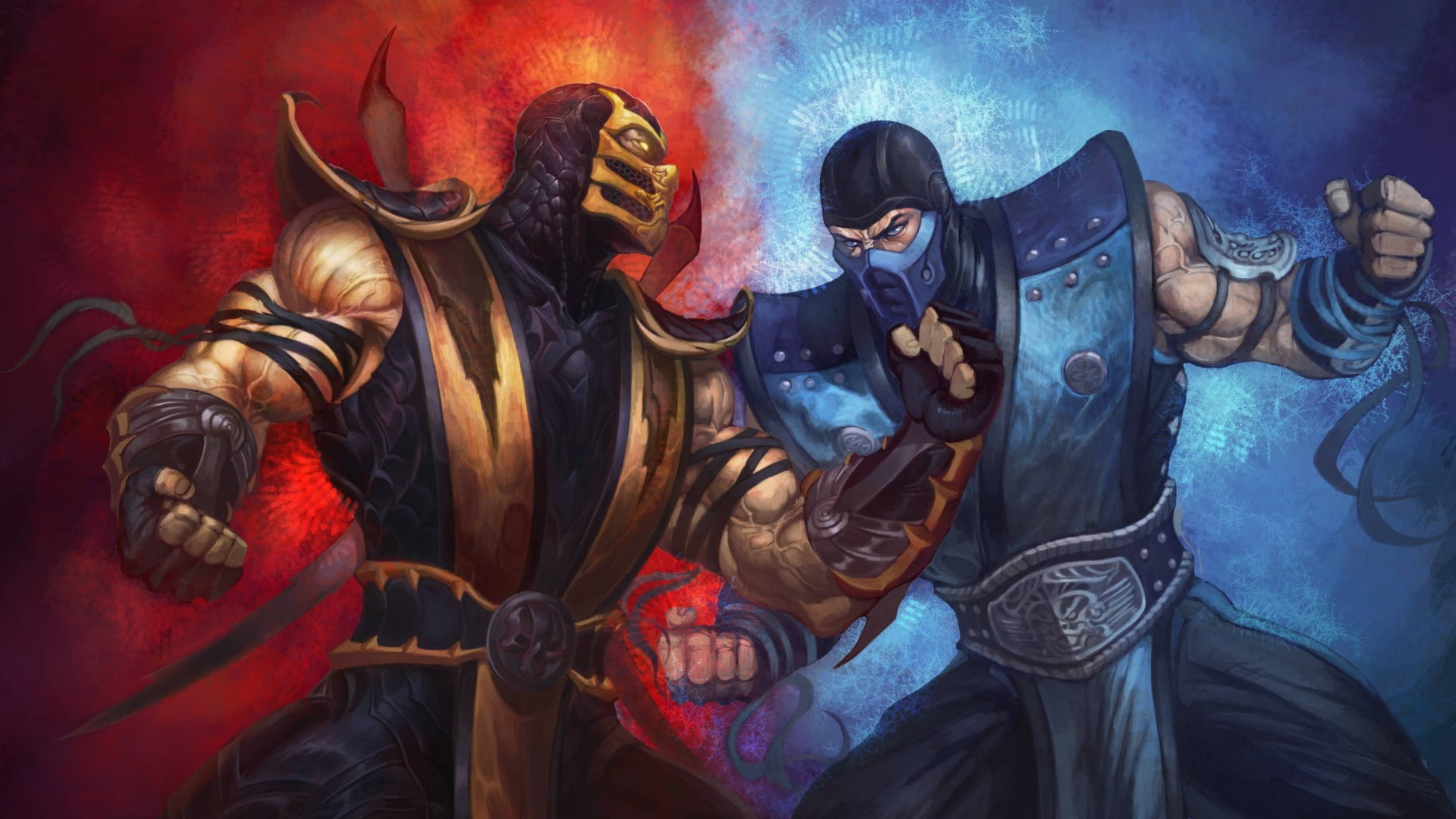 mortal kombat scorpion vs sub zero  Wallpapers