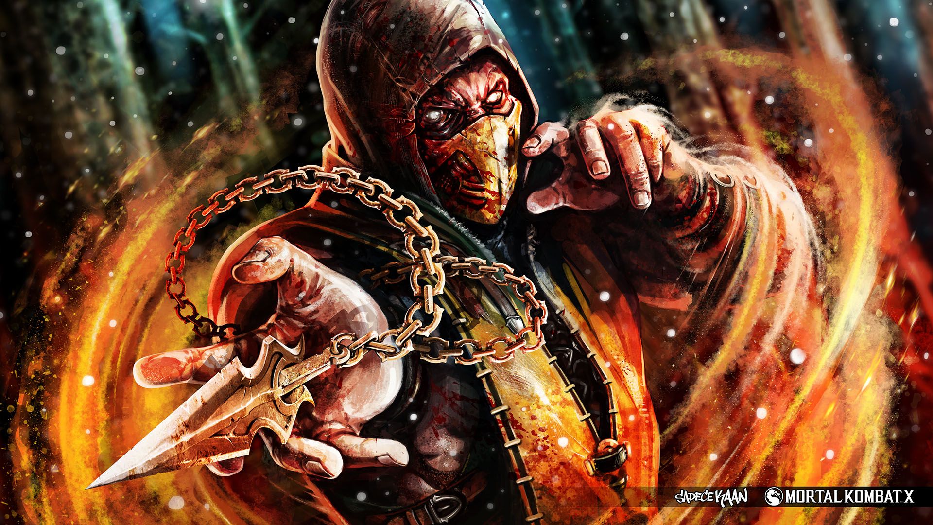 mortal kombat scorpion vs sub zero  Wallpapers