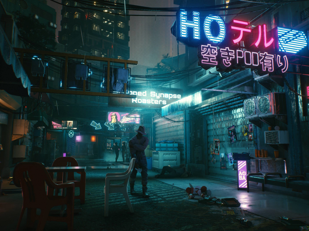 Neon Welcome To Night City Cyberpunk 2077 Wallpapers