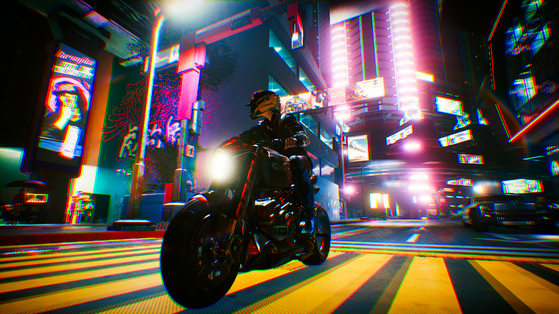 Neon Welcome To Night City Cyberpunk 2077 Wallpapers