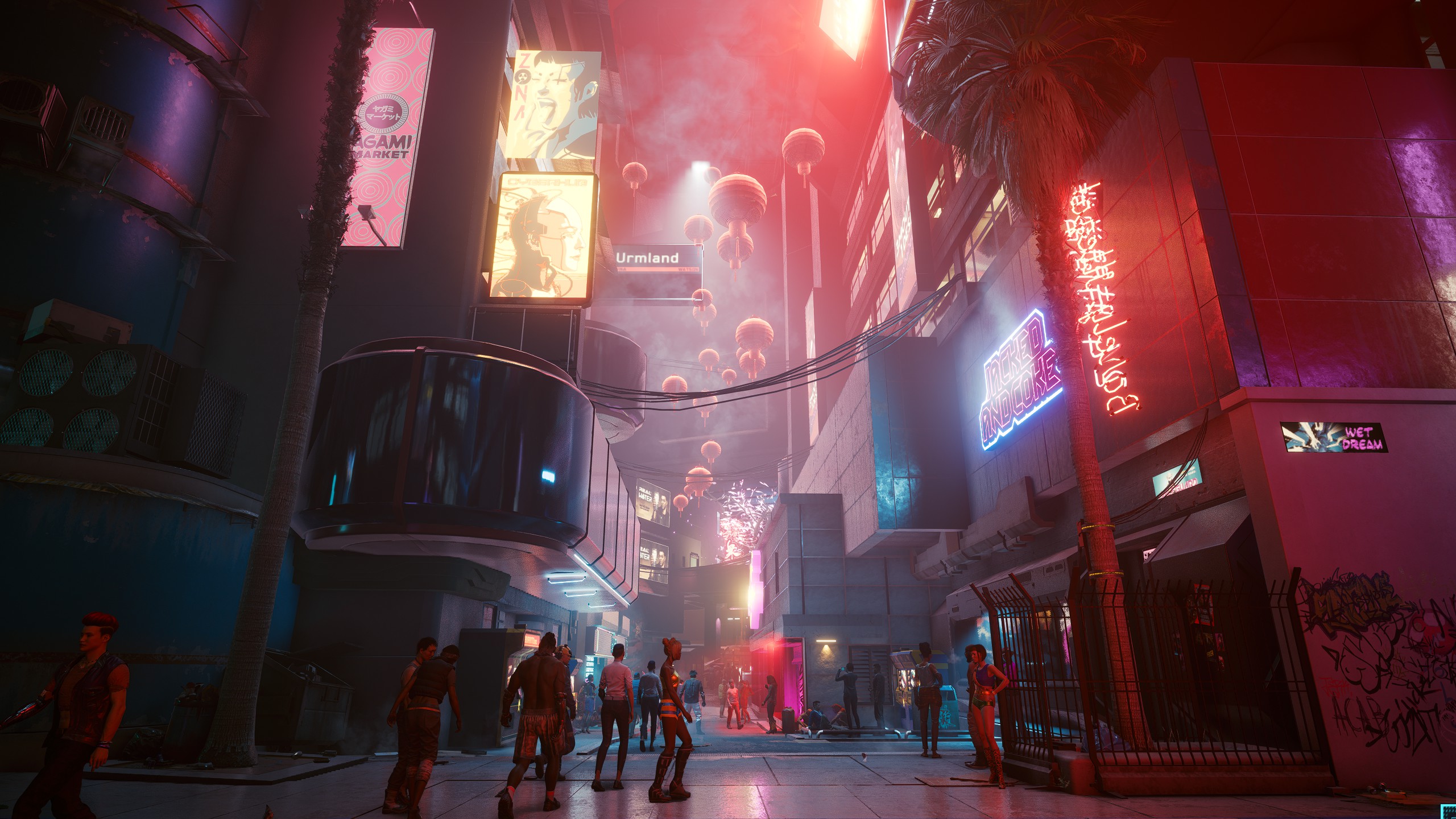 Neon Welcome To Night City Cyberpunk 2077 Wallpapers