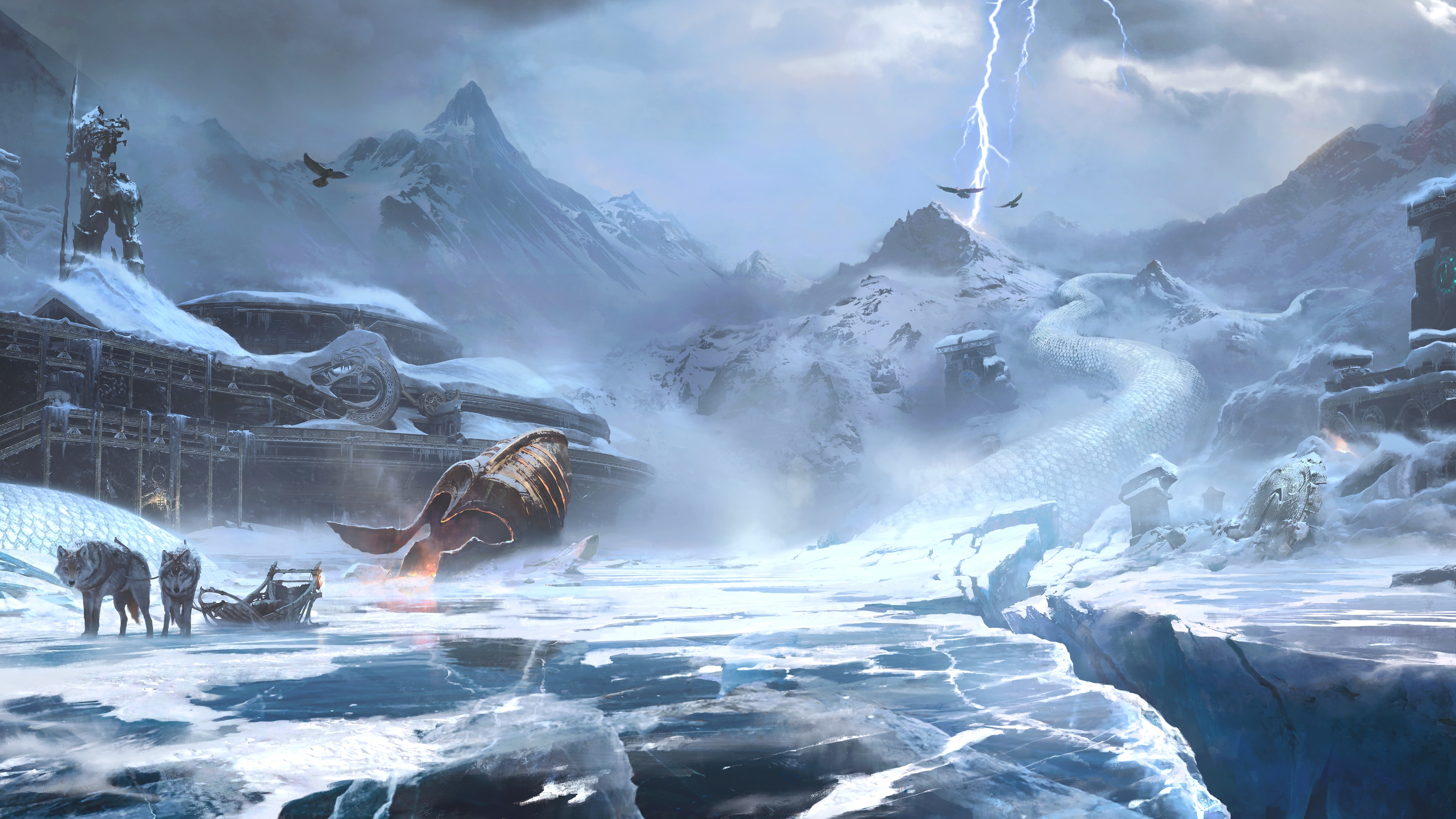 New God Of War Black Thunder Wallpapers