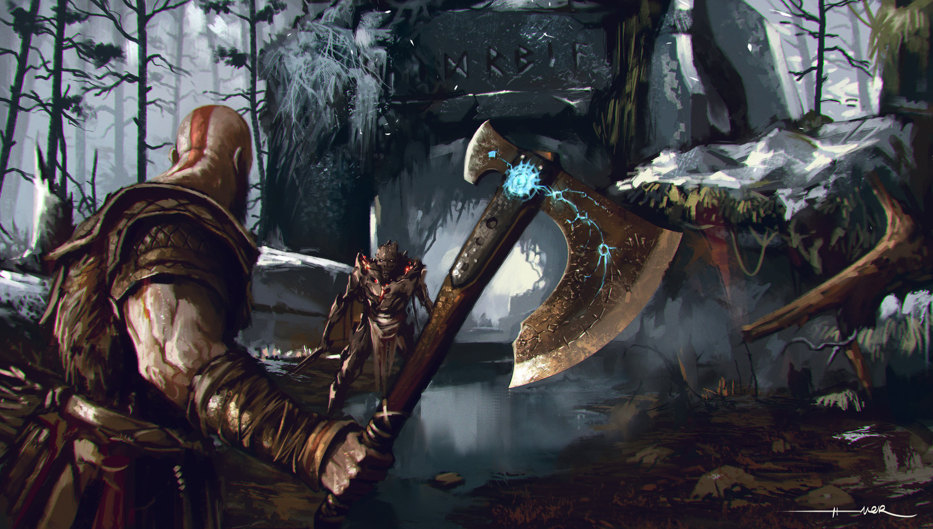 New God Of War Black Thunder Wallpapers