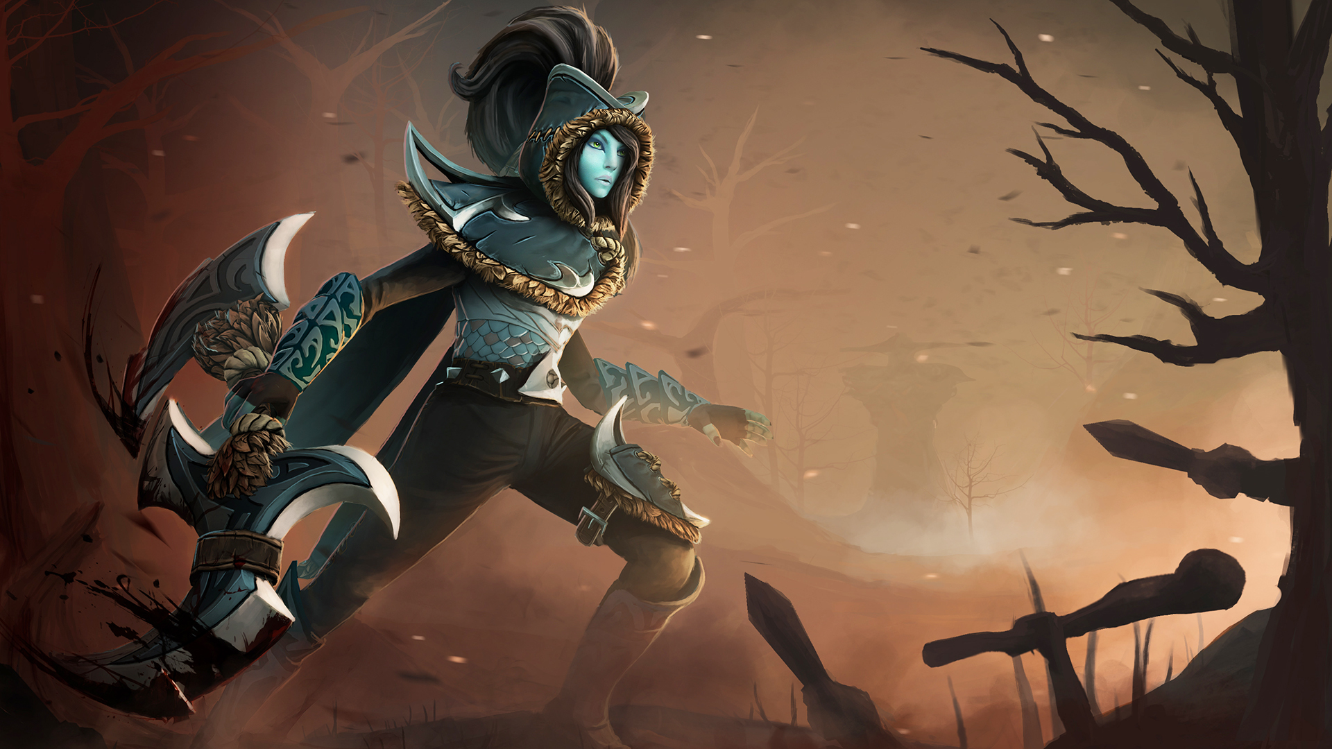 Phantom Assassin DotA 2 Digital Wallpapers