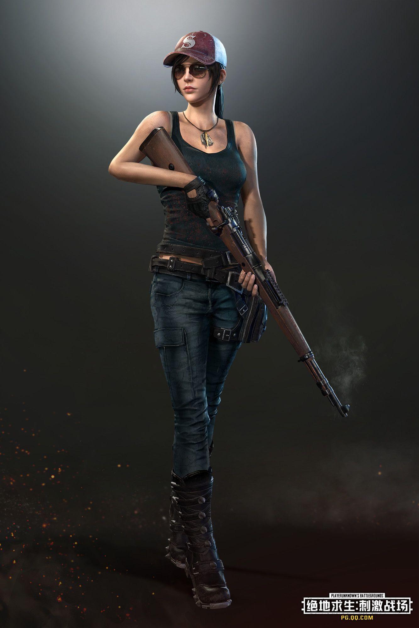 Playerunknown's Battlegrounds Woman Warrior Wallpapers