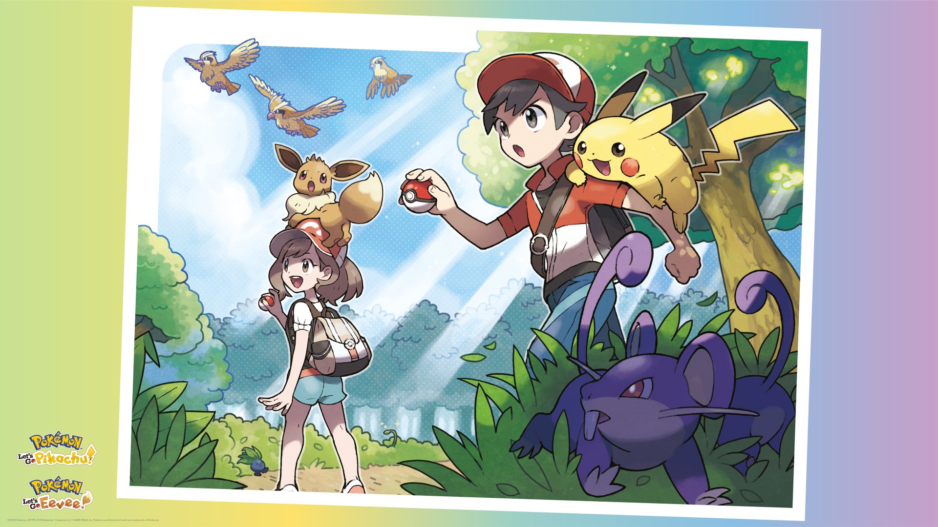 Pokemon: Let's Go Pikachu and Let's Go Eevee Wallpapers