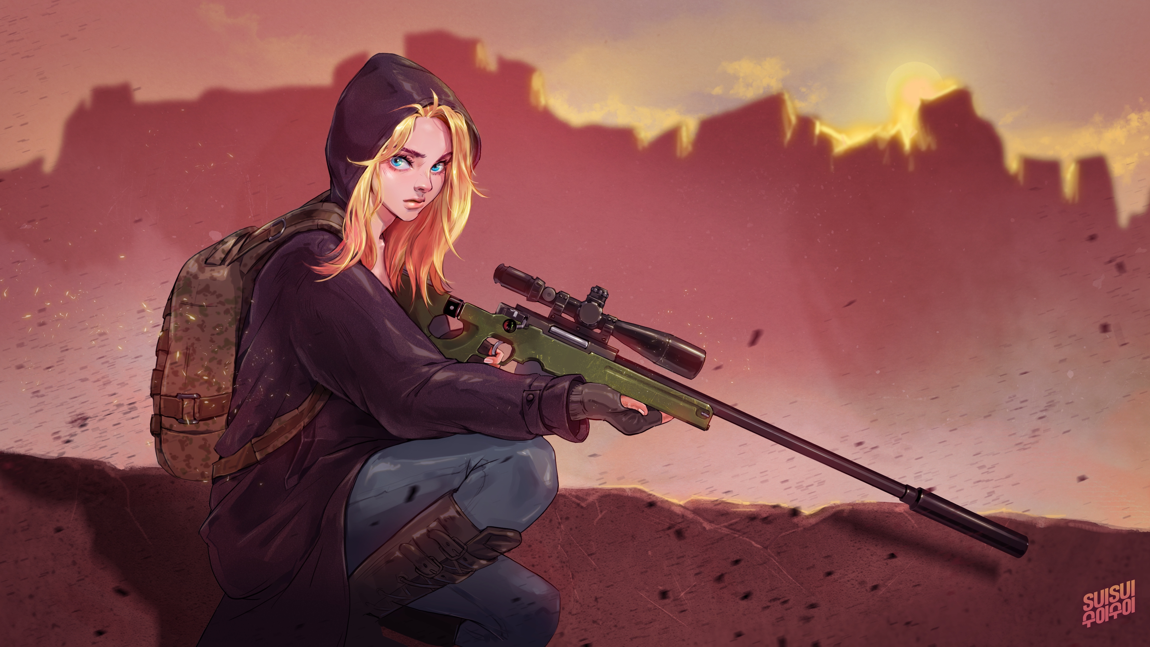 PUBG Sniper Girl Wallpapers