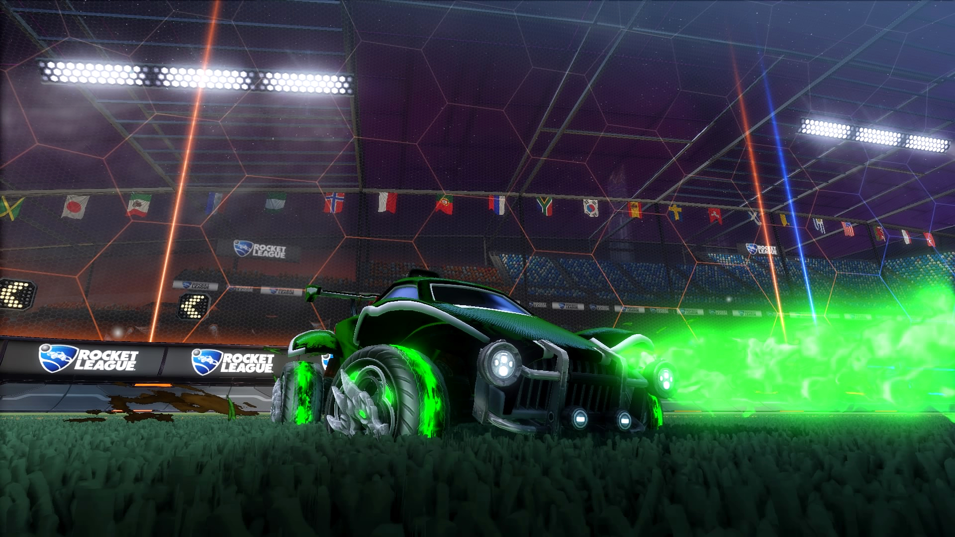 Rocket League Green Car Wallpapers