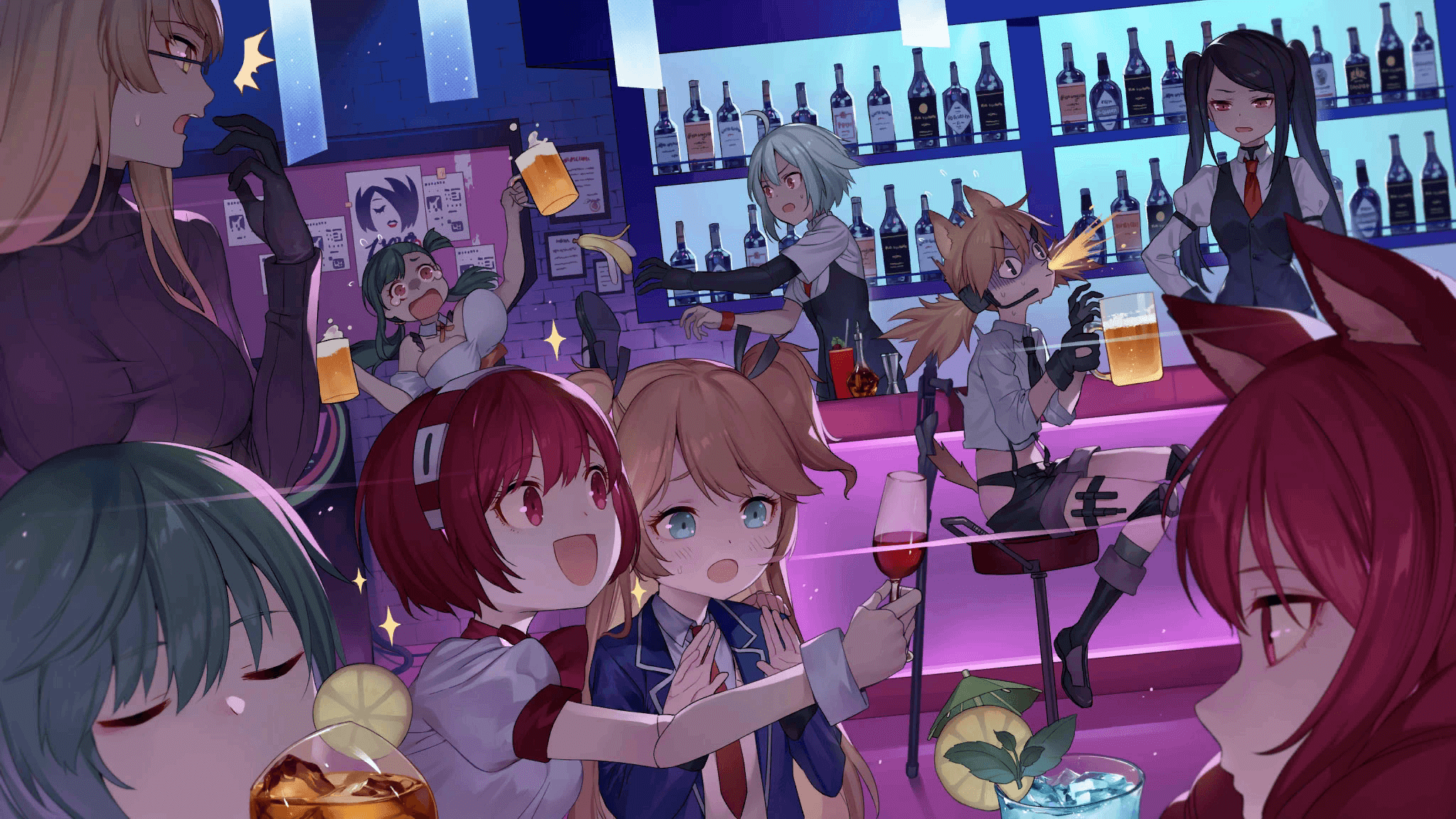 VA-11 Hall-A: Cyberpunk Bartender Action Wallpapers