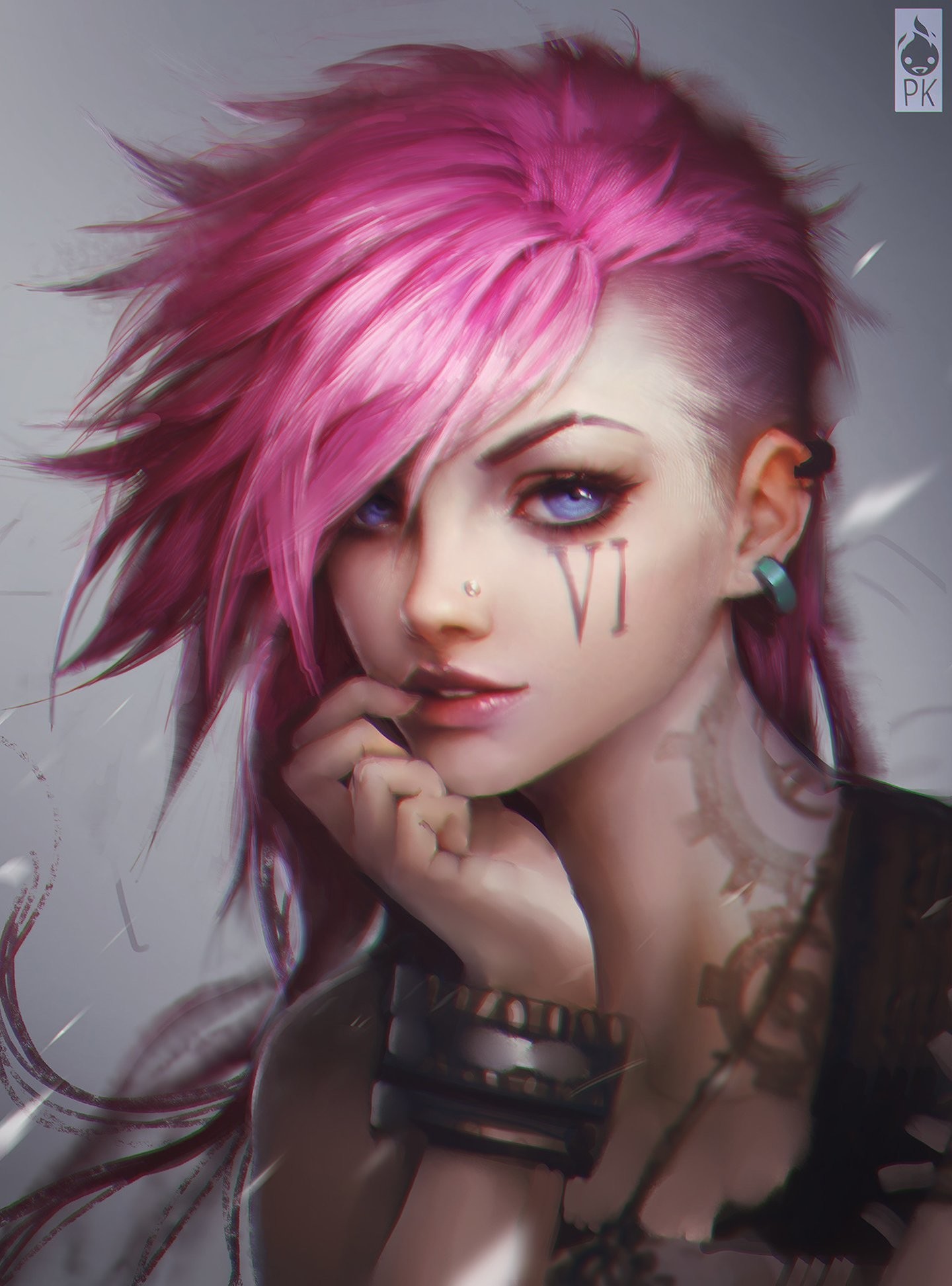 VI League Of Legends Digital Wallpapers