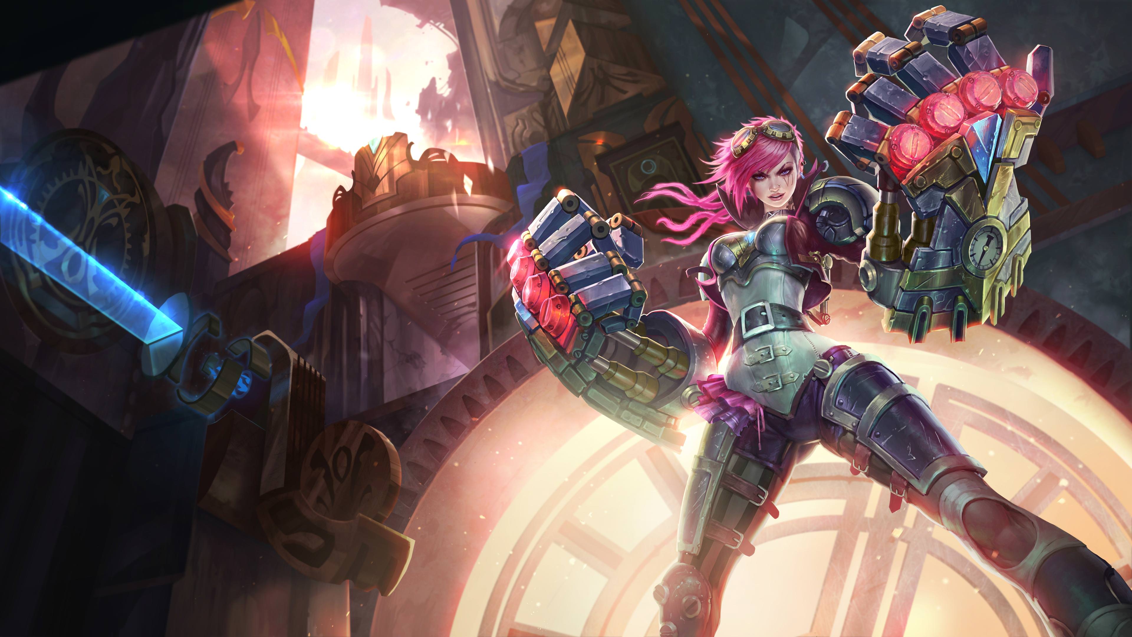 VI League Of Legends Digital Wallpapers