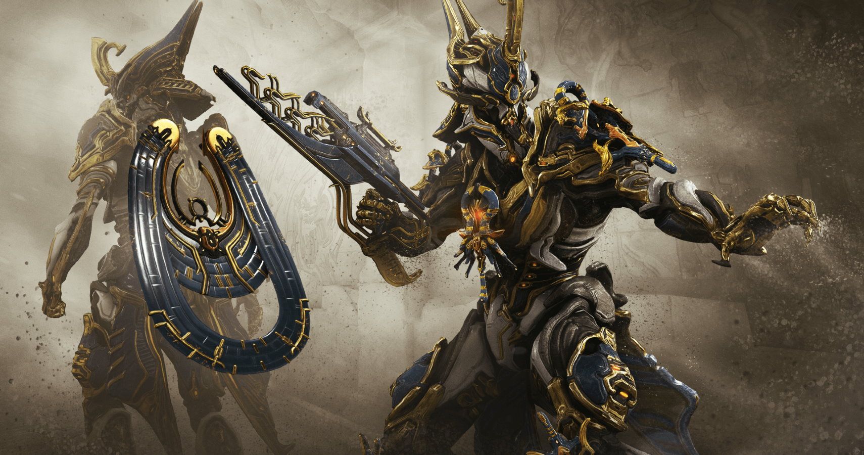 Warframe Gold Armour Wallpapers