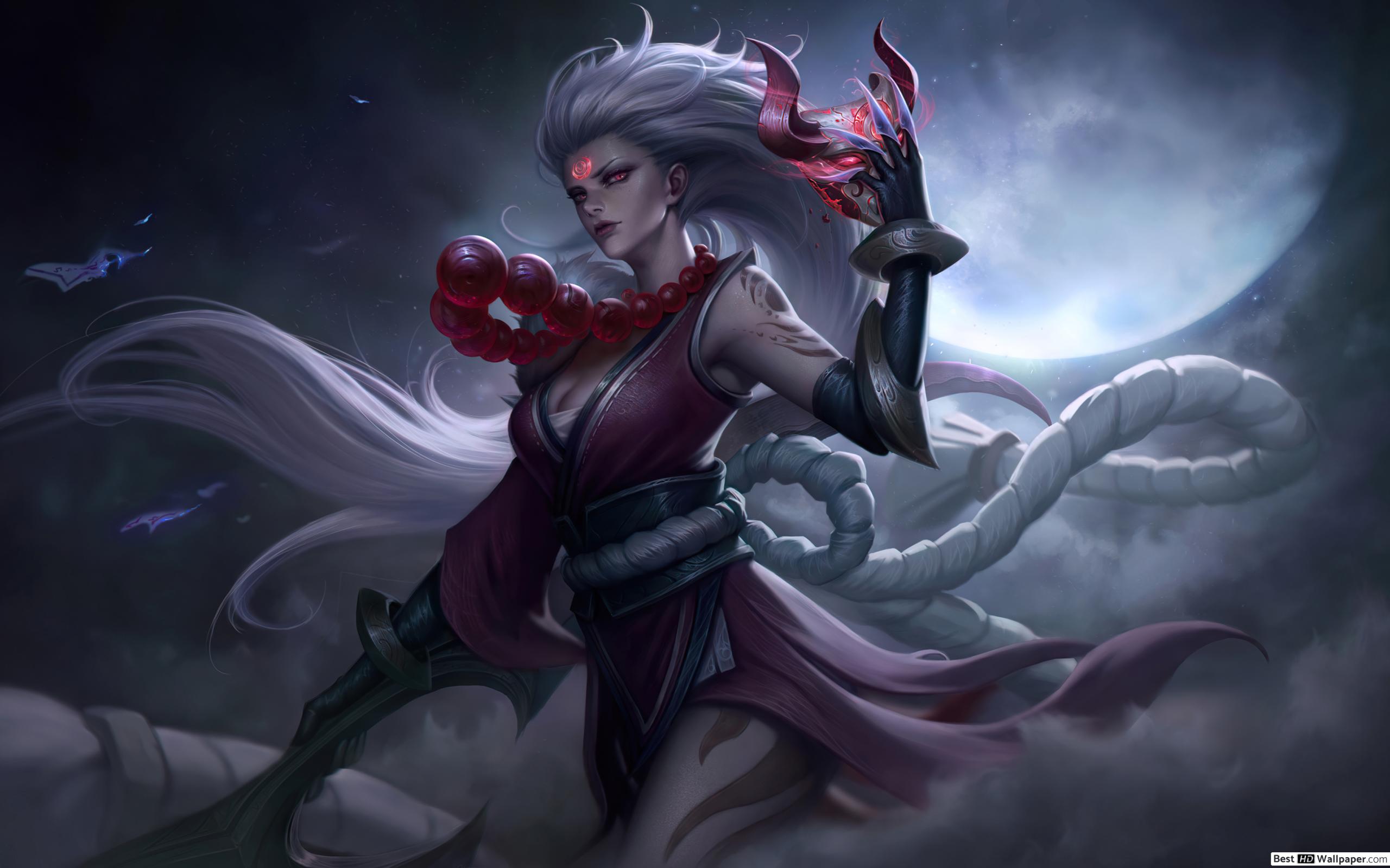 Warriro Diana League Of Legends Wallpapers