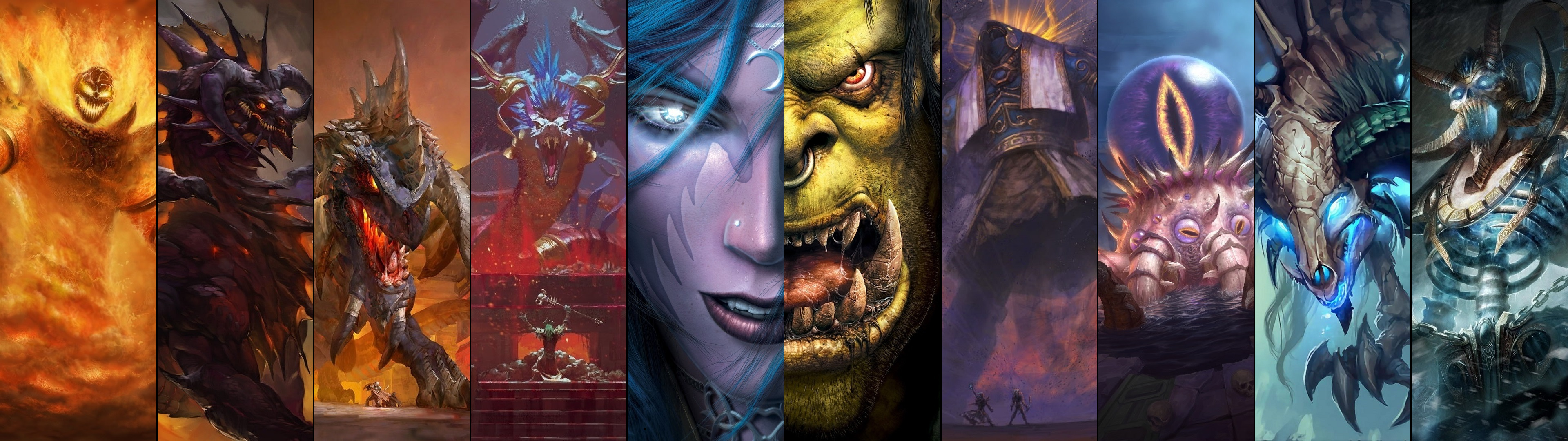 world of warcraft dual screen Wallpapers