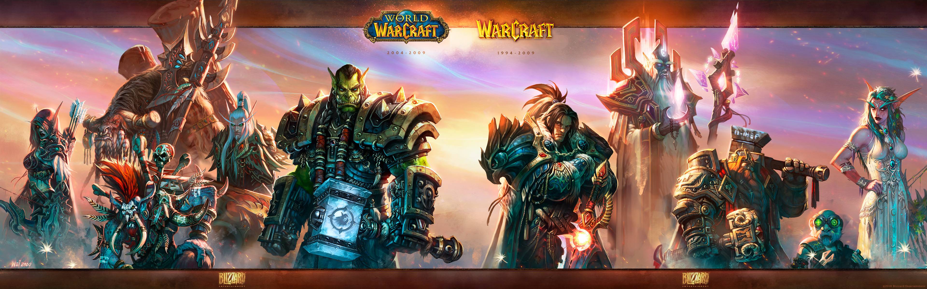 world of warcraft dual screen Wallpapers