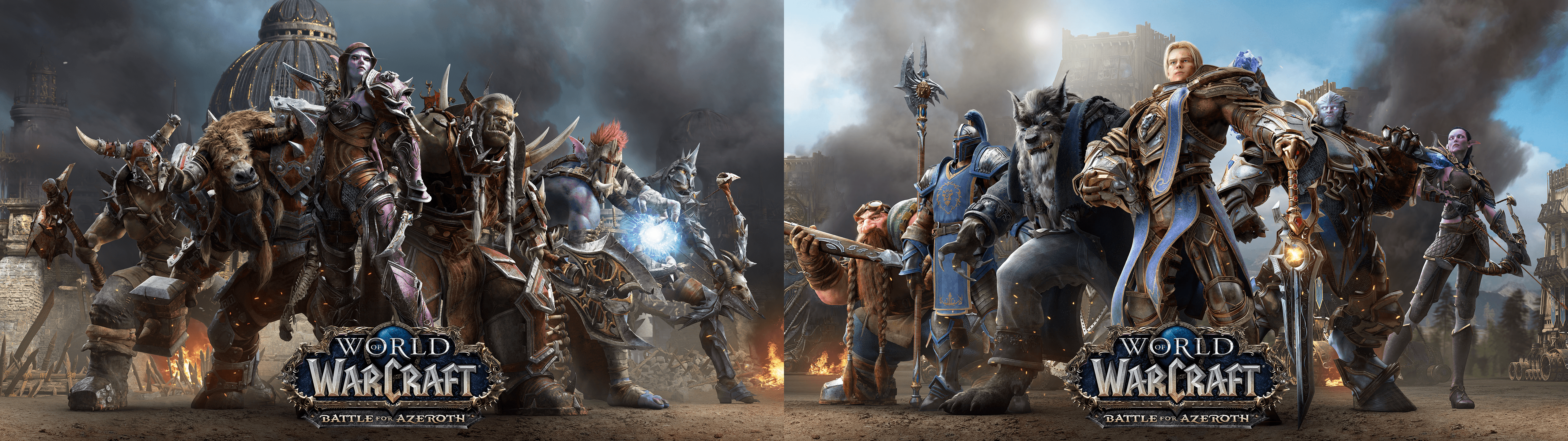 world of warcraft dual screen Wallpapers