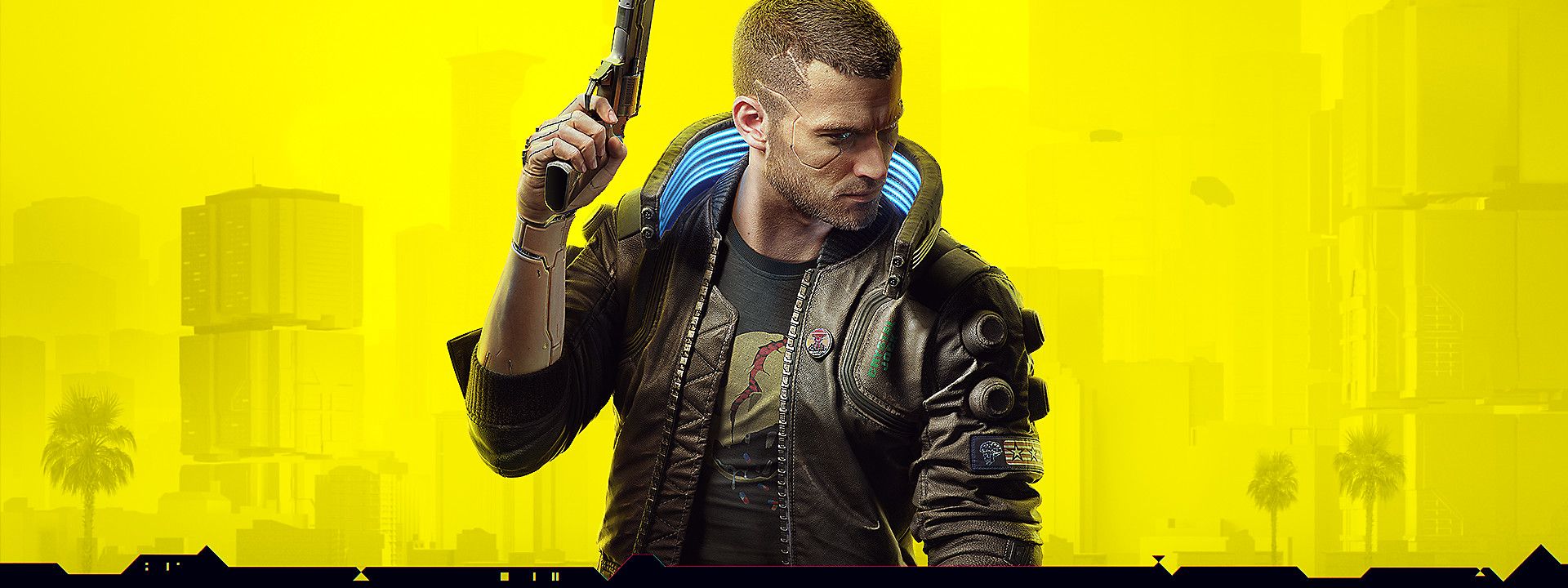 Yellow Background Cyberpunk 2077 Wallpapers
