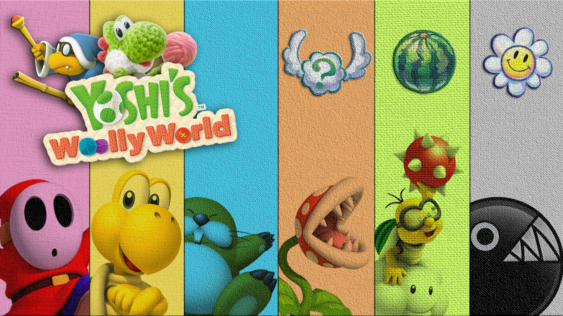 Yoshi's Woolly World Wallpapers