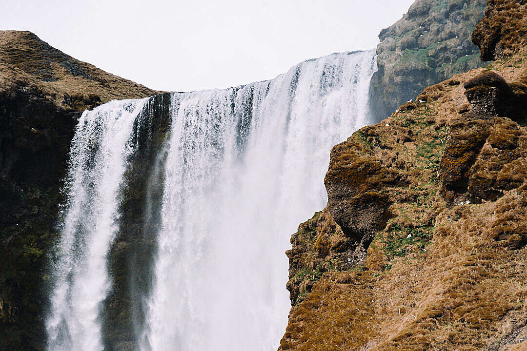 Alone In Beautiful Waterfall Landscape
 Wallpapers