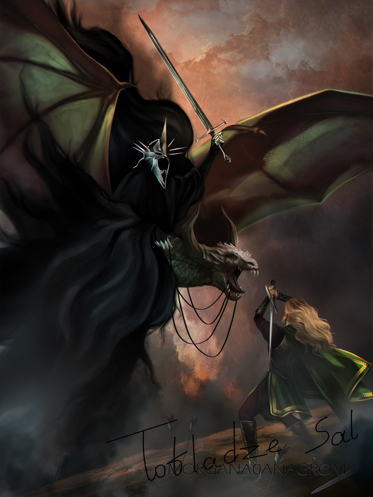 Angmar Vs Eowyn
 Wallpapers