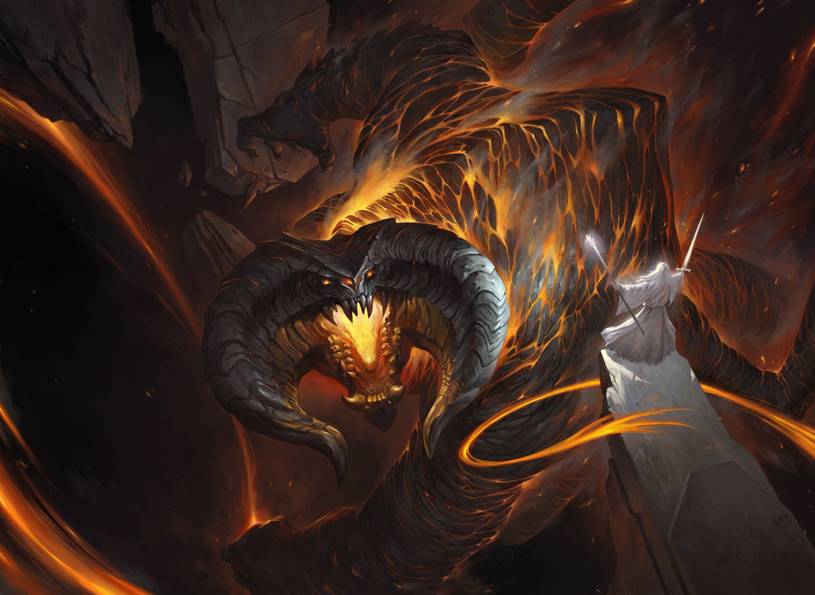 Balrog Vs Gandalf Lord Of The Rings
 Wallpapers