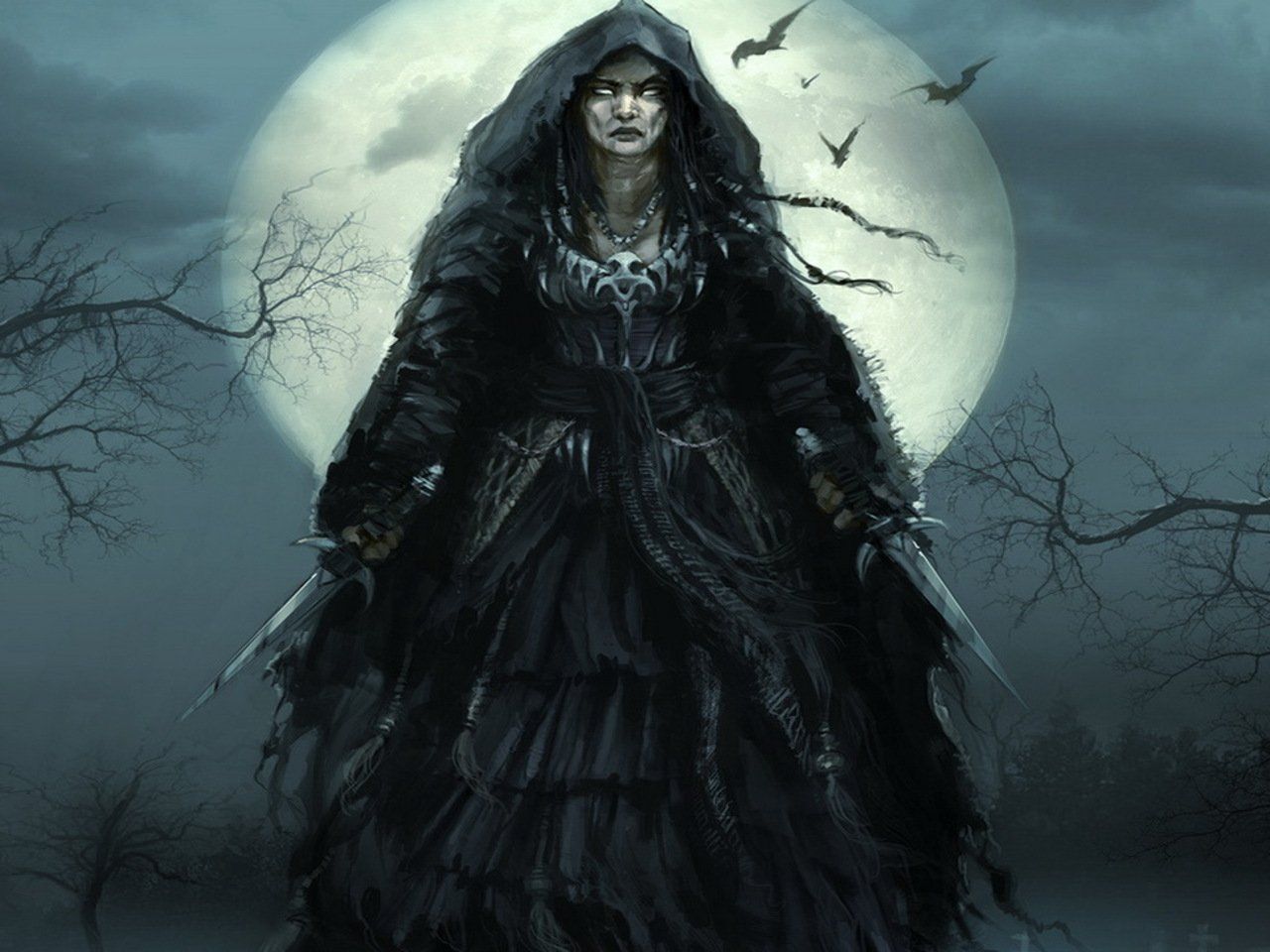 Creepy Woman Witch
 Wallpapers