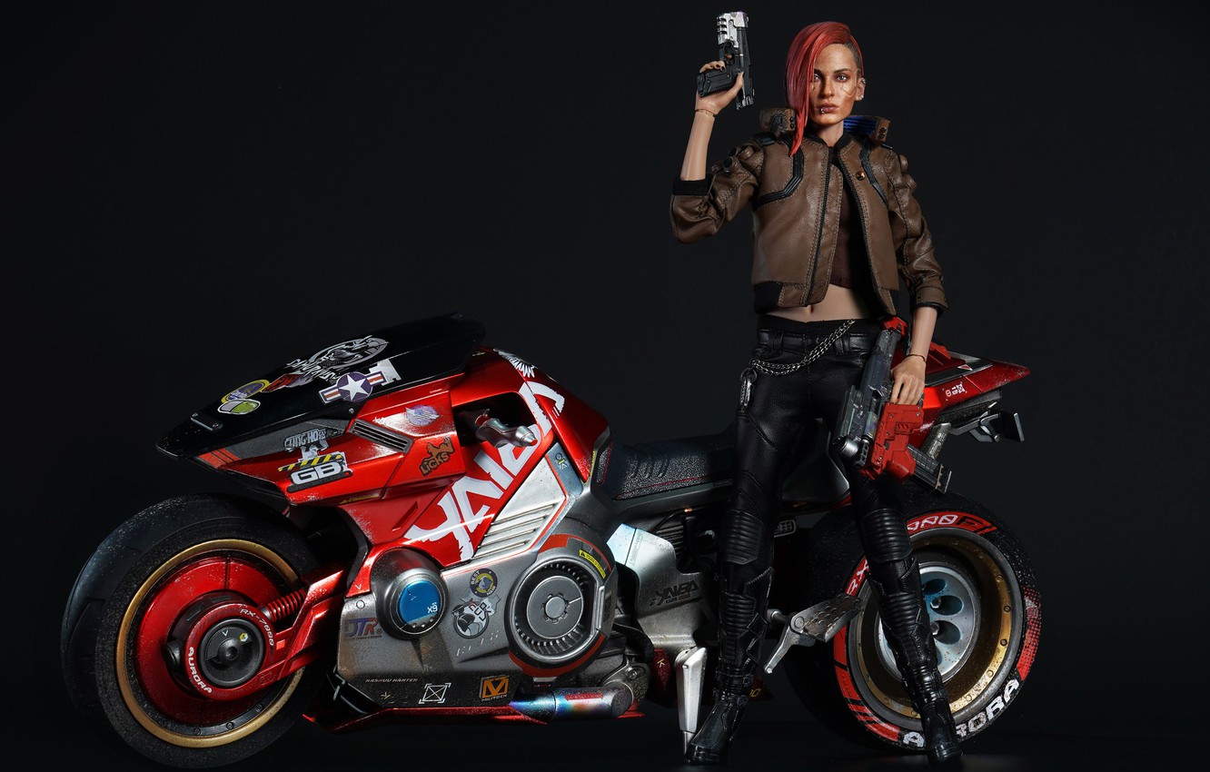 Cyberpunk Girl Futuristic Motorcycle
 Wallpapers