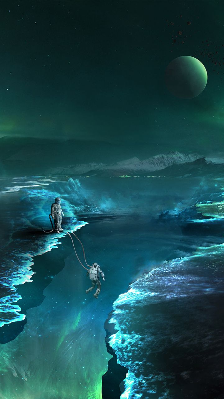 Dark Night Fantasy Ocean 4K
 Wallpapers