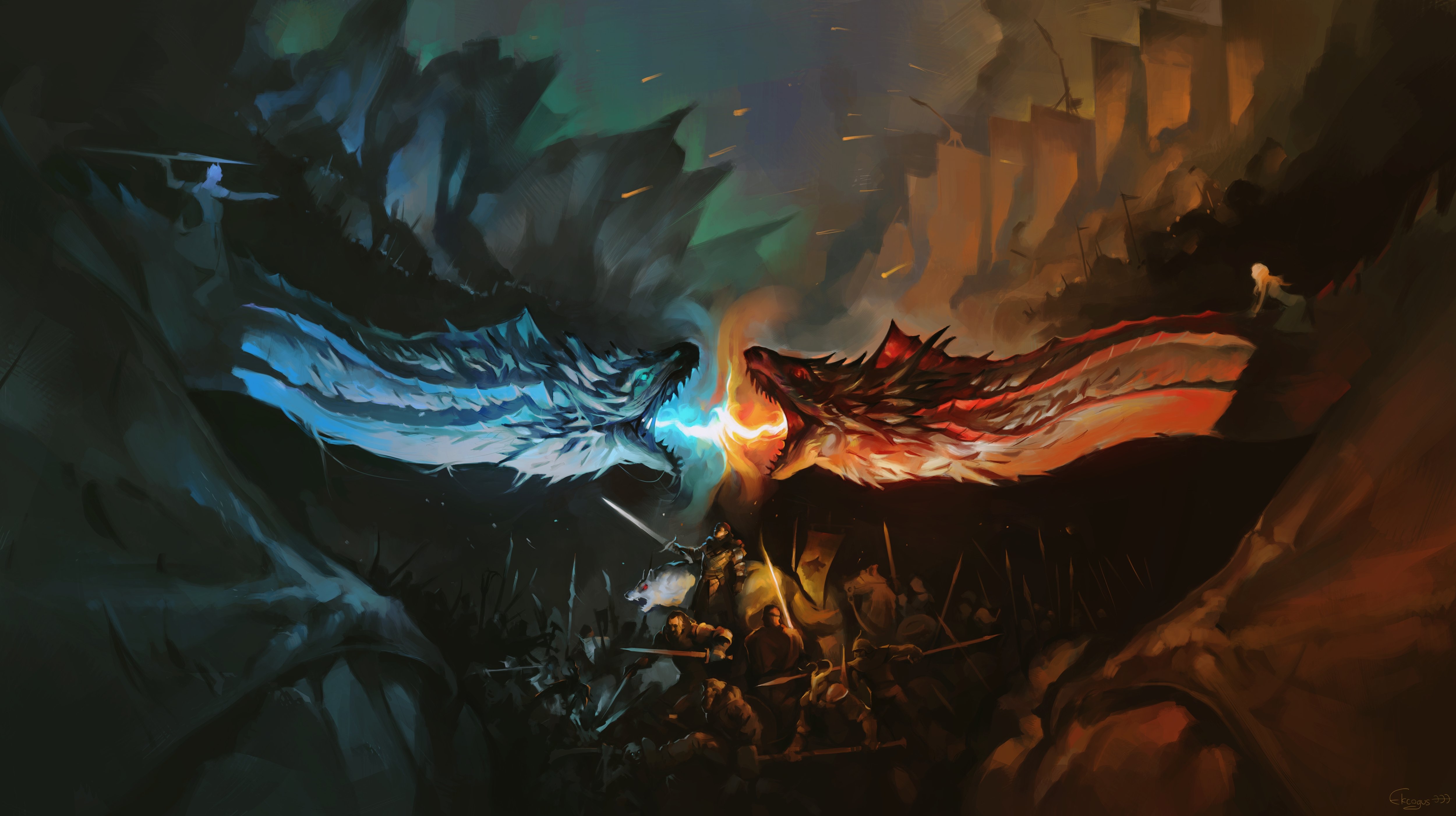 Dragon Battle Wallpapers