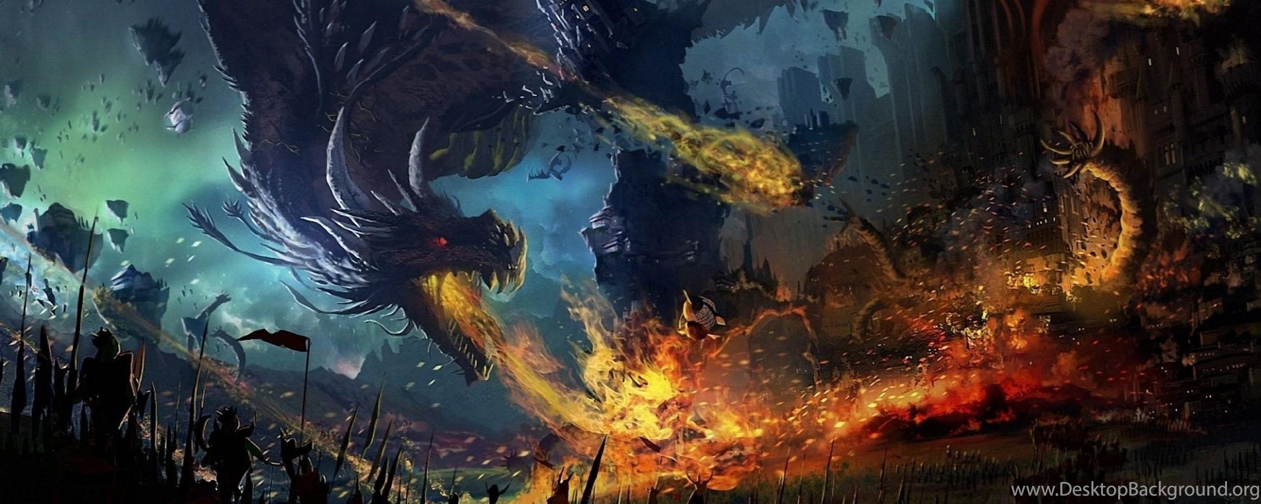 Dragon Dual Screen Wallpapers