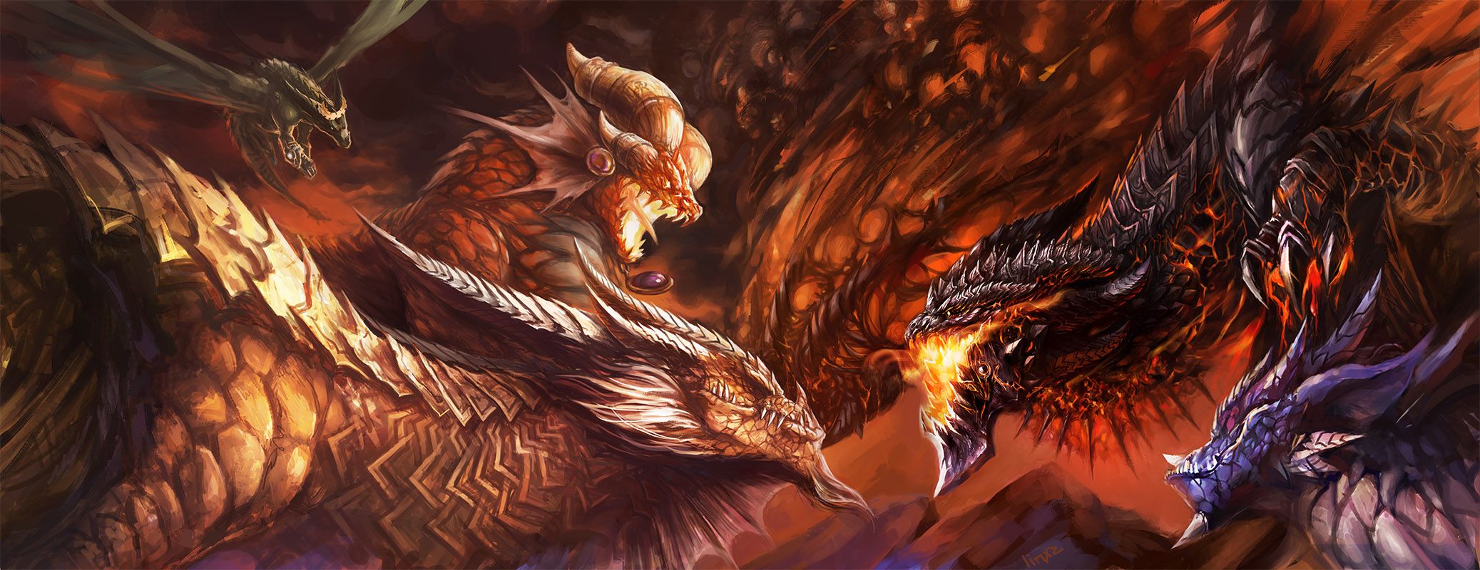 Dragon Dual Screen Wallpapers